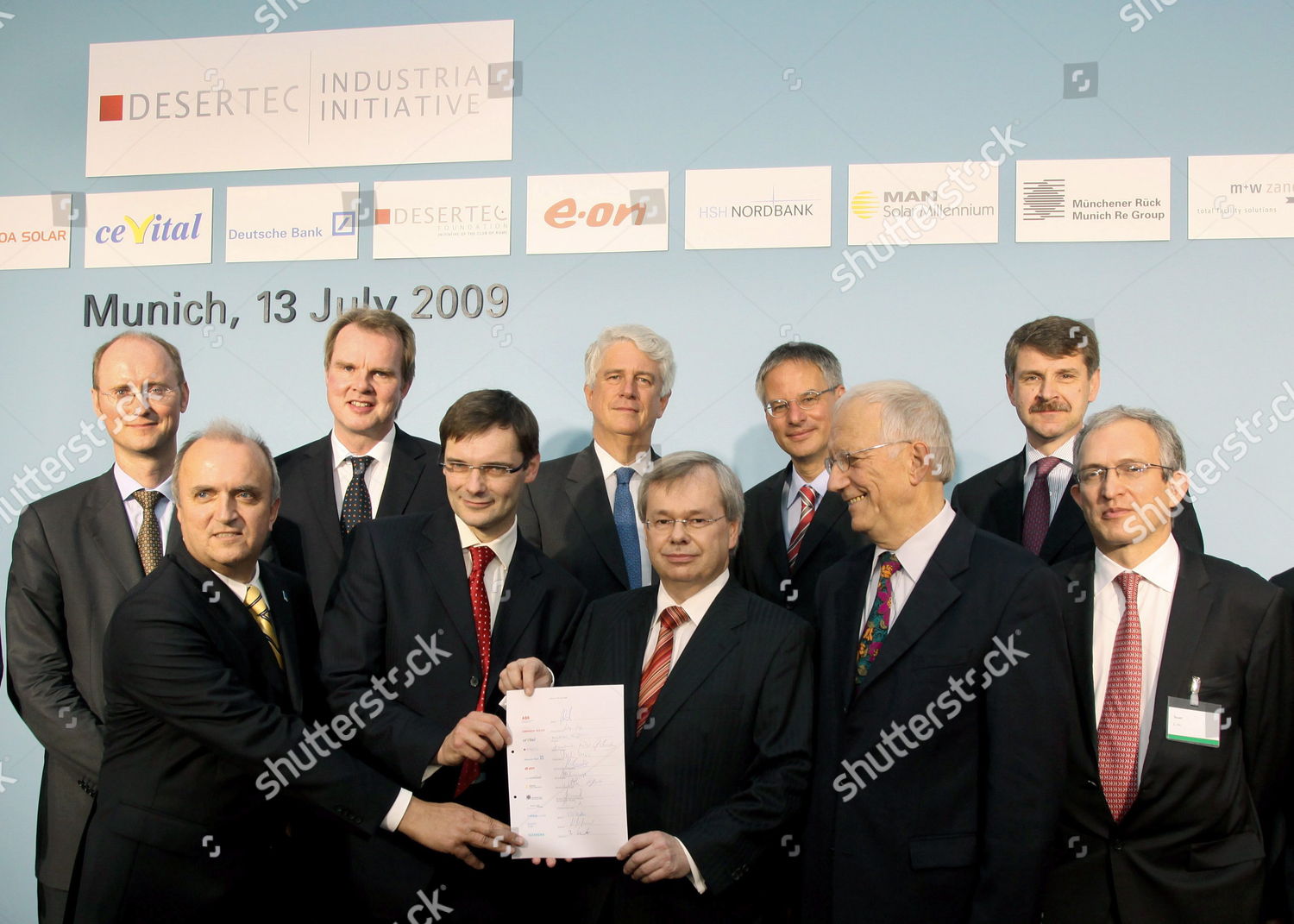 Udo Ungeheuer Lower Row Lr Ceo Schott Editorial Stock Photo