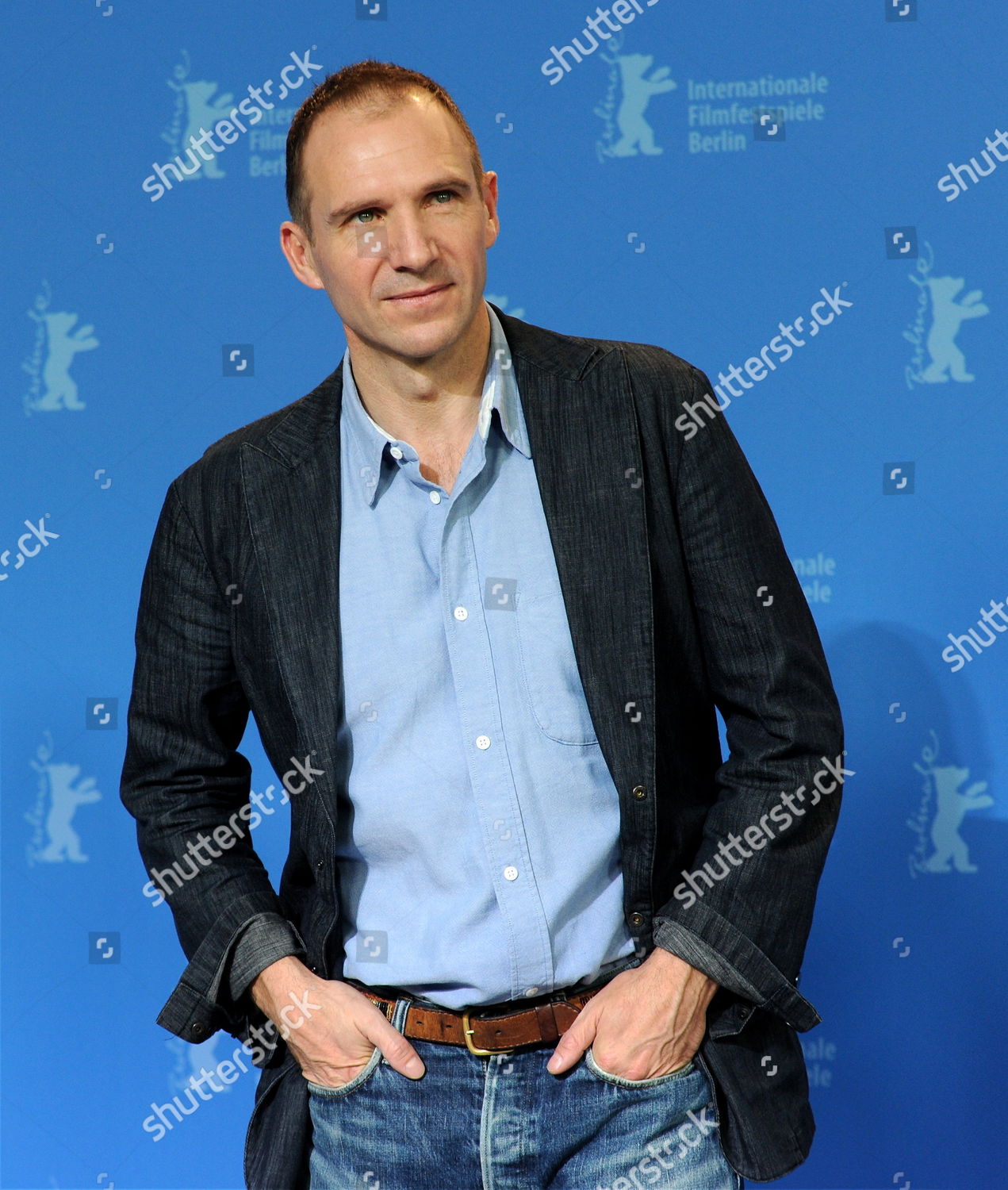 British Actor Director Ralph Fiennes Poses Editorial Stock Photo 