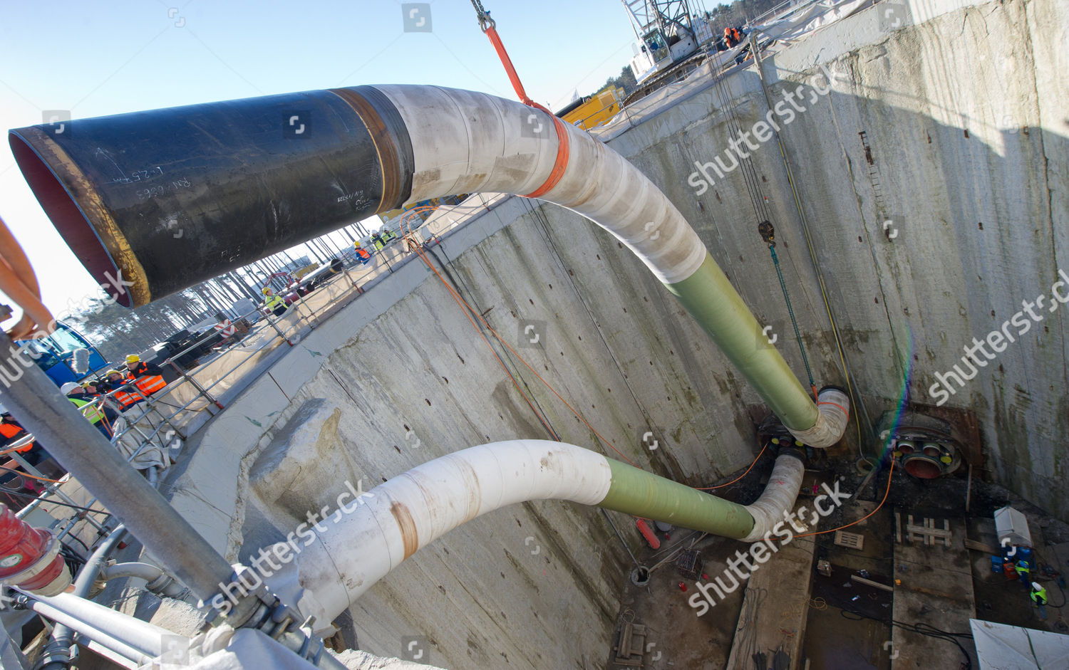 Staff Systems Install Standpipe Under Harbour Editorial Stock Photo ...