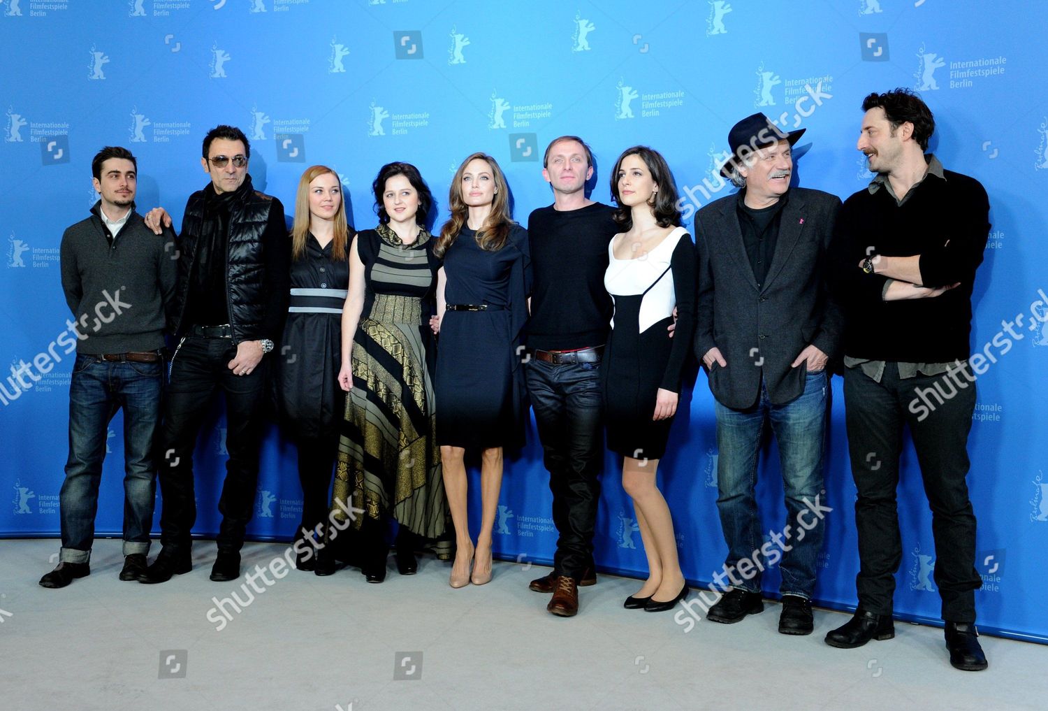 Goran Kostic and Zana Marjanovic attend the In the land of blood and  honey photocall for the 62nd Berlin International Film Festival, in  Berlin, Germany, 11 February 2012. The 62nd Berlinale takes