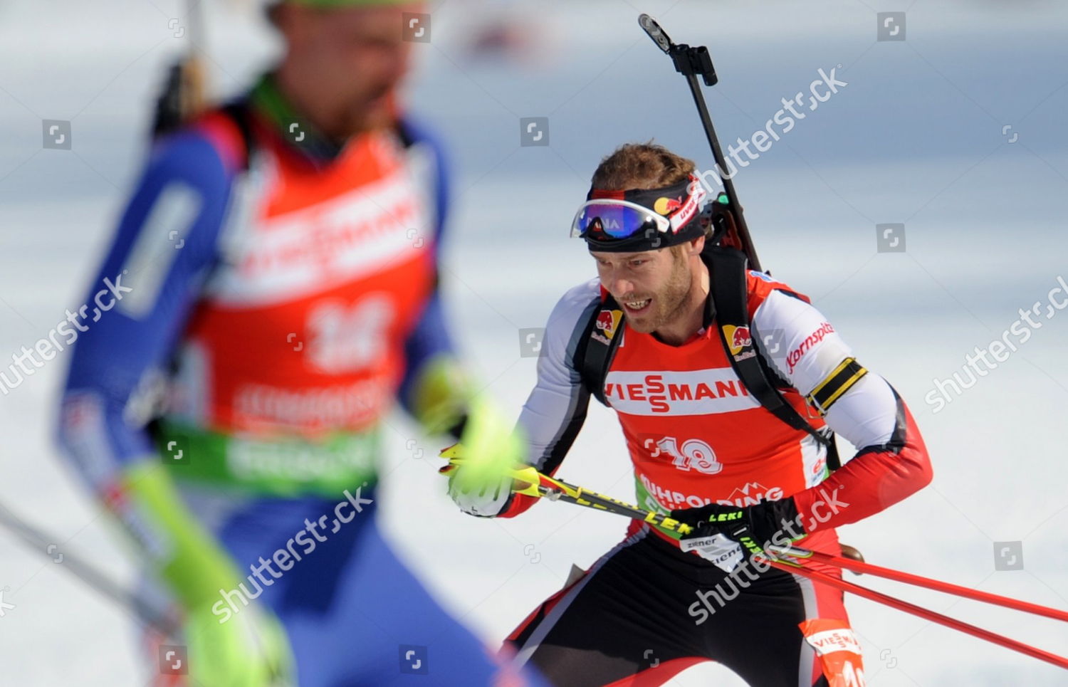 Austrian Biathlete Daniel Mesotitsch Leaves Shooting Editorial Stock ...