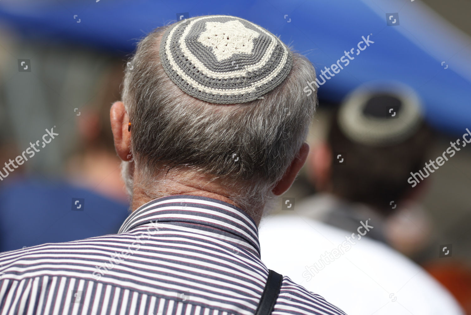 Protesters Wear Traditional Jewish Headpiece Kippah Editorial Stock ...