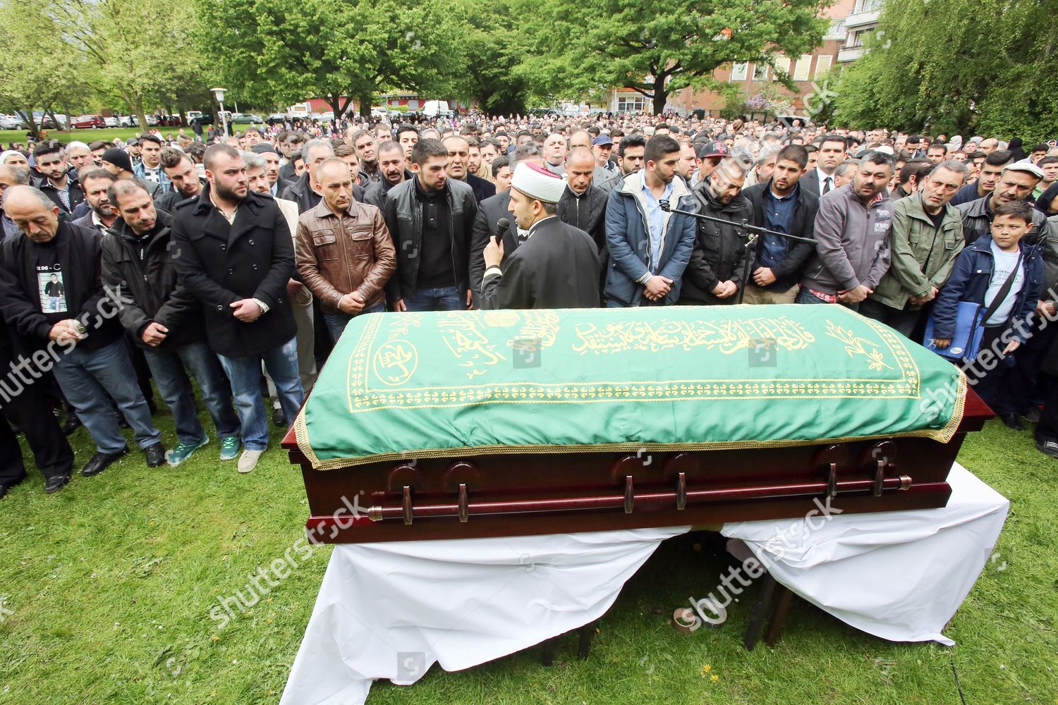 Relatives Friends Stand Coffin Diren Dede Editorial Stock Photo - Stock ...