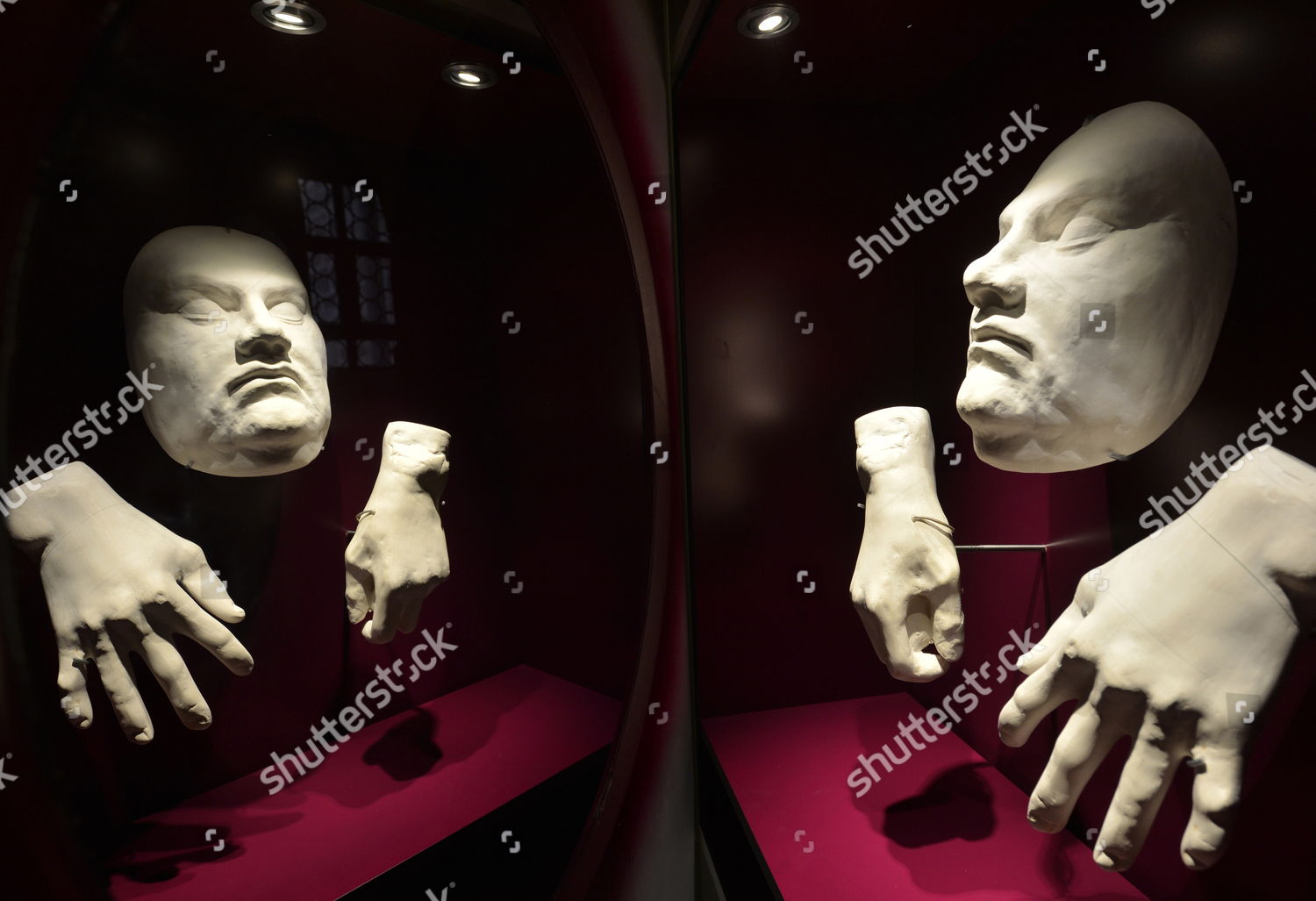 Reconstruction Martin Luthers Death Mask Hands Editorial Stock Photo