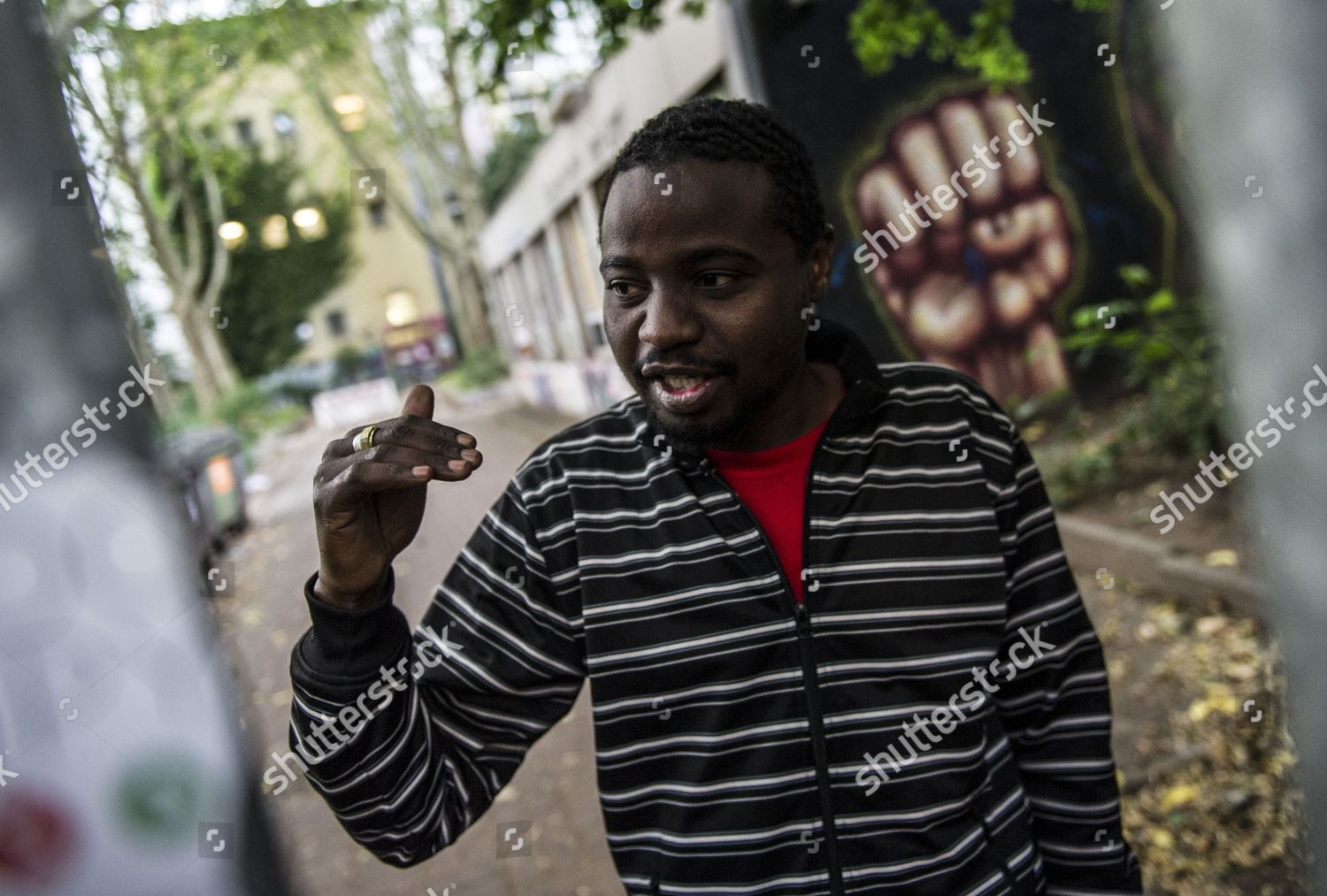 Sudanese Adam Bahar Speaker African Refugees Editorial Stock Photo ...