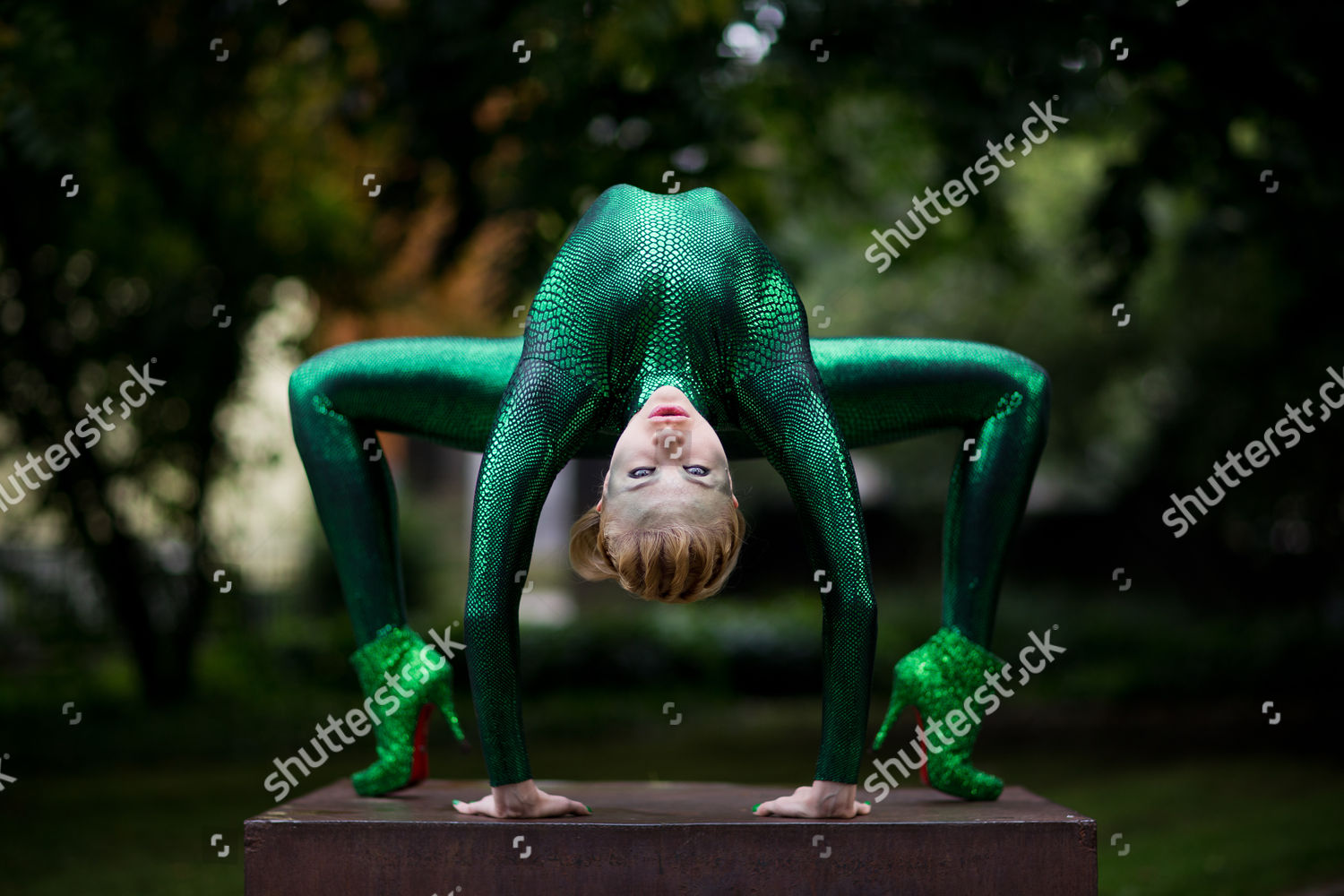 Russianborn Contortionist Zlata Poses During Photo Editorial Stock   Shutterstock 8240634a 