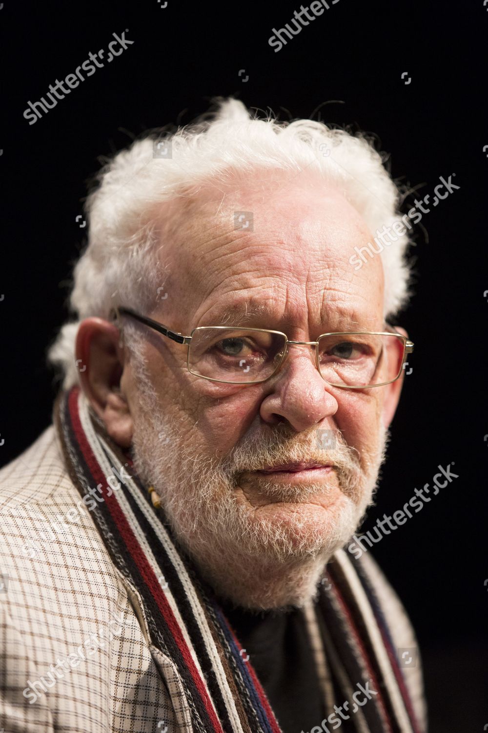 German Author Jacques Berndorf Looks On Editorial Stock Photo Stock