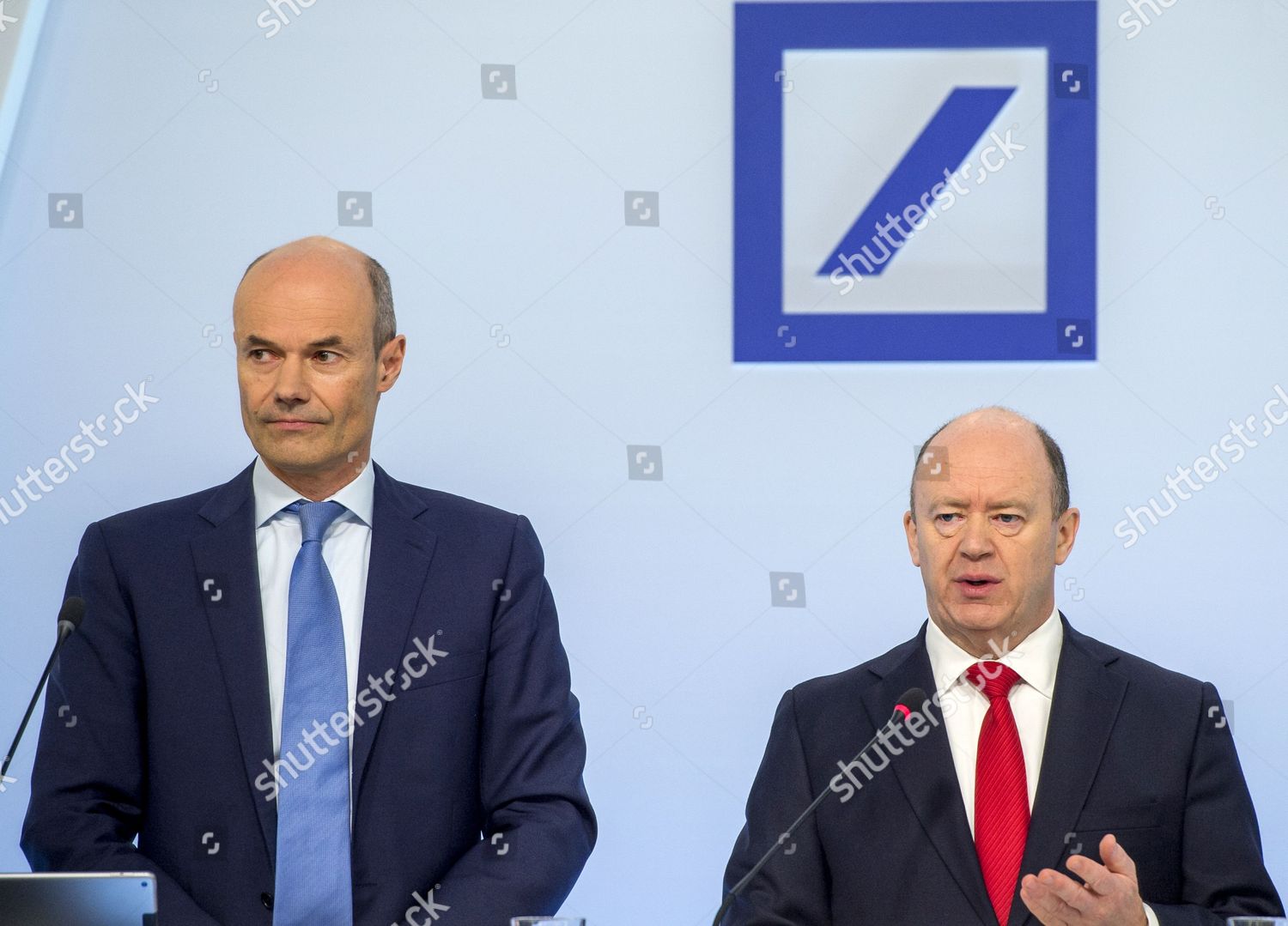 Deutsche Bank Cfo Marcus Schenck L Editorial Stock Photo - Stock Image ...