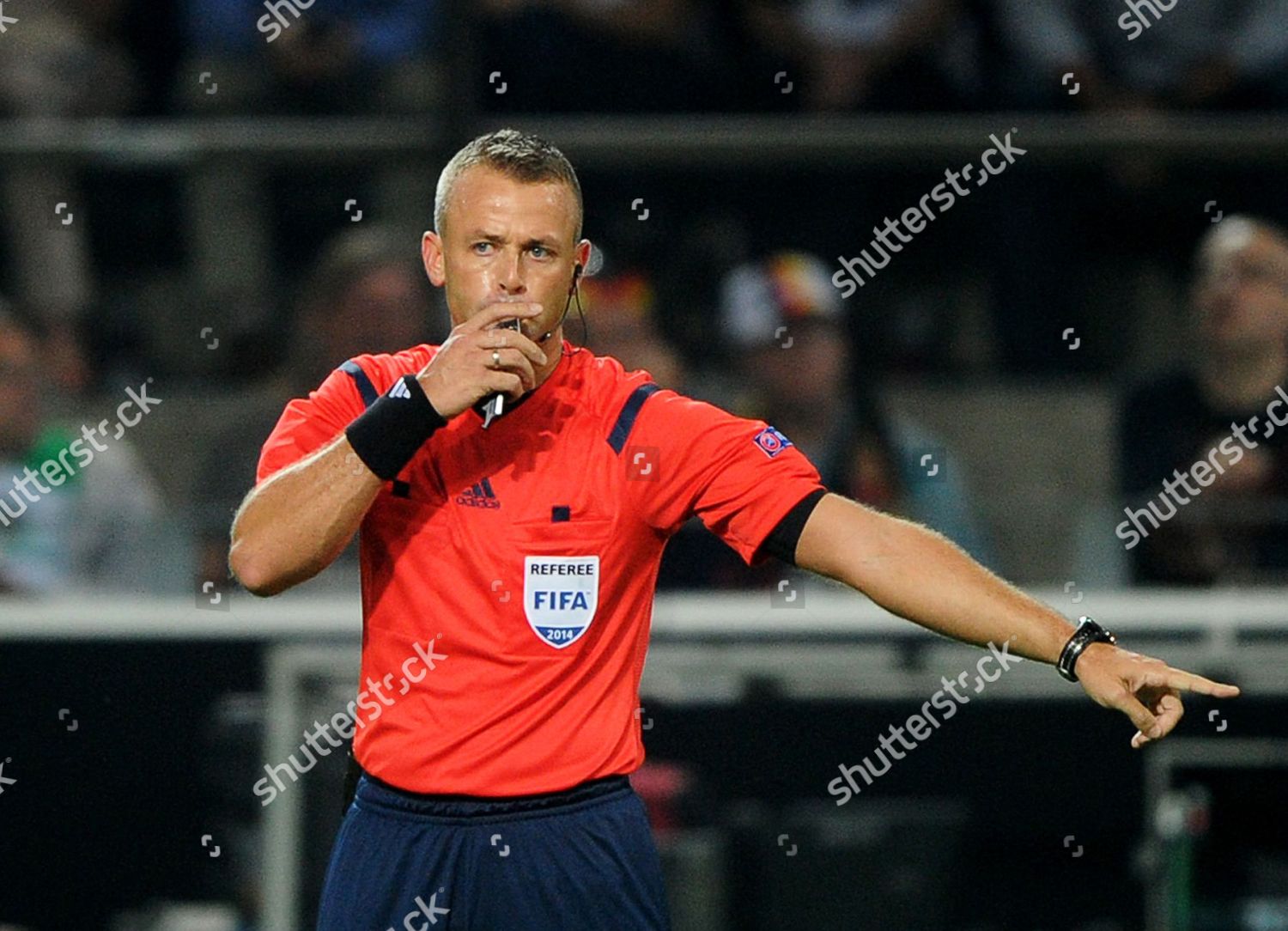 Norwegian Referee Svein Oddvar Moen Gestures Editorial Stock Photo ...