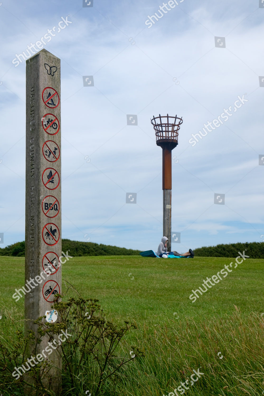 Signpost List Prohibitions Informs Public All Editorial Stock Photo