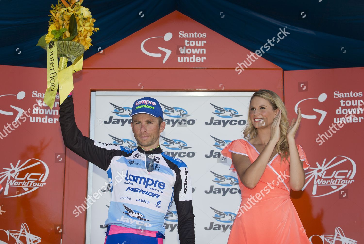 Daniele Pietropolli Italy Team Lampremerida Presented Editorial Stock