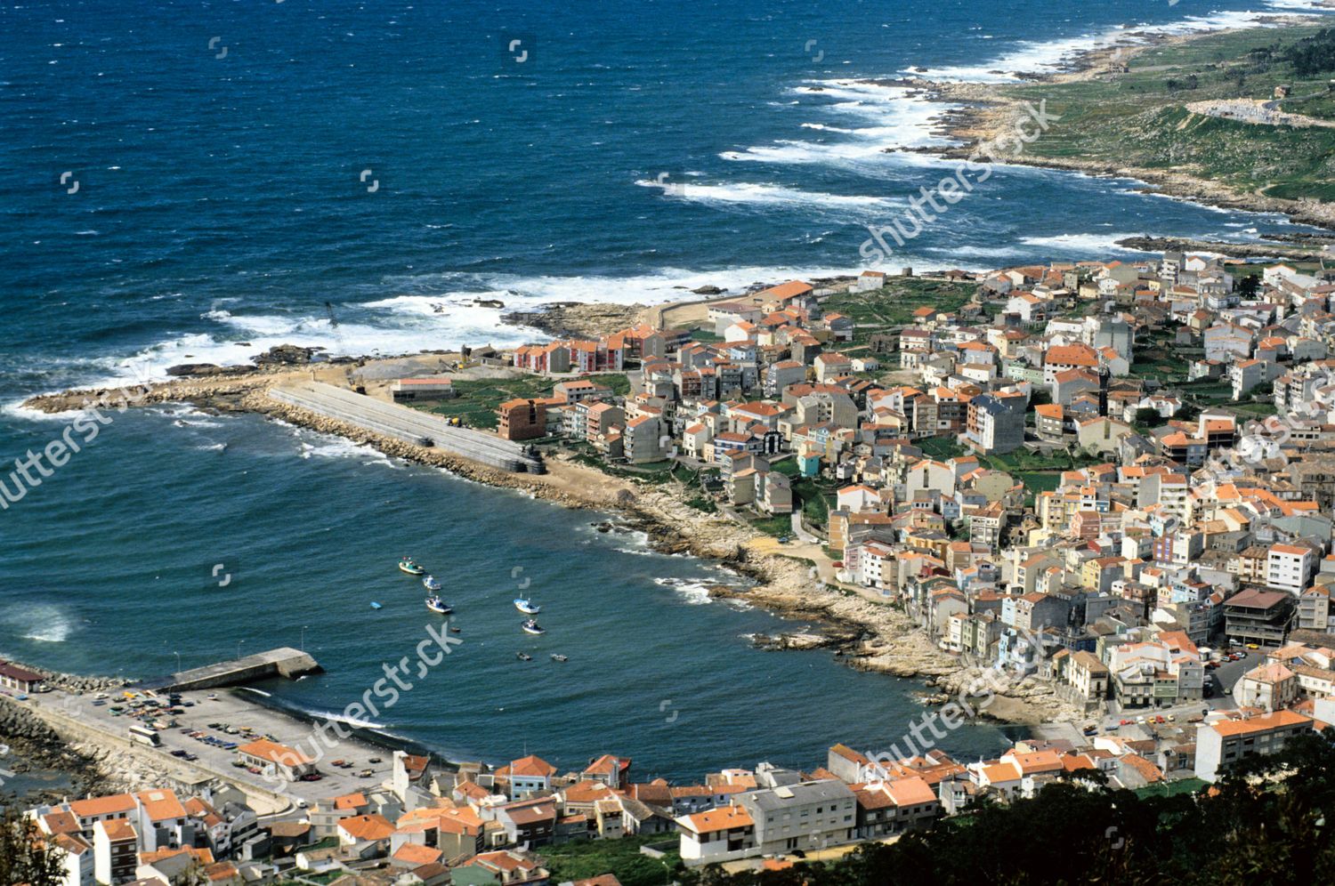 Fishing Harbour Guarda La Guardia Located Editorial Stock Photo - Stock ...