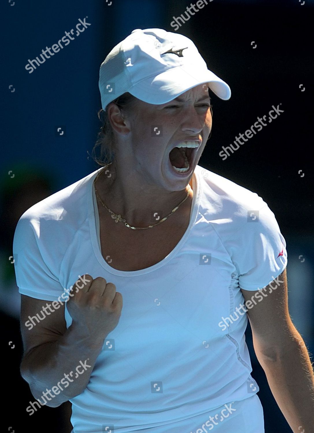 Yulia Putintseva Kazakhstan Reacts After Winning Editorial Stock Photo