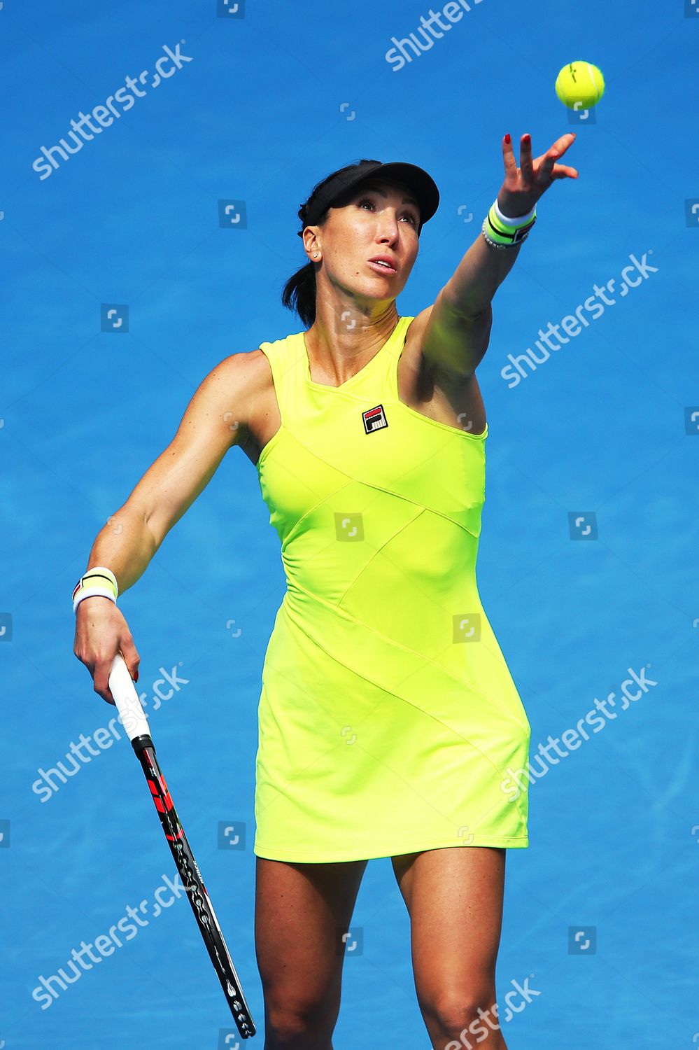 Jelena Jankovic Serbia Serves Ball Laura Editorial Stock Photo - Stock ...