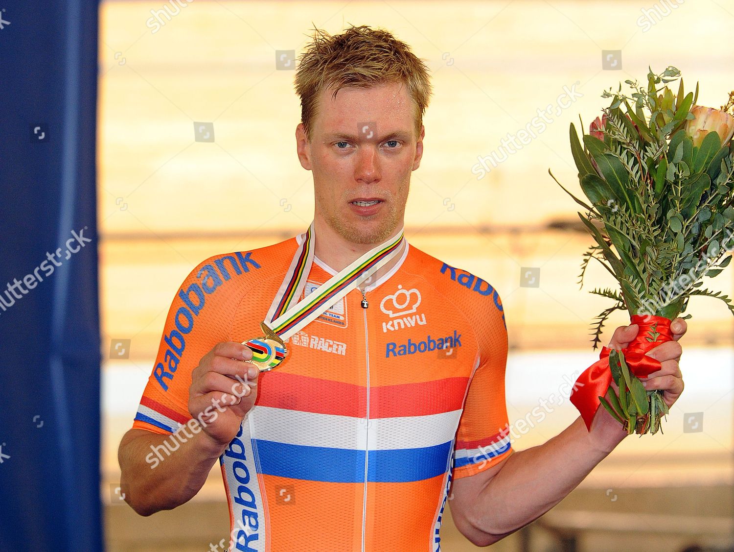 Wim Stroetinga Netherlands Poses His Bronze Editorial Stock Photo