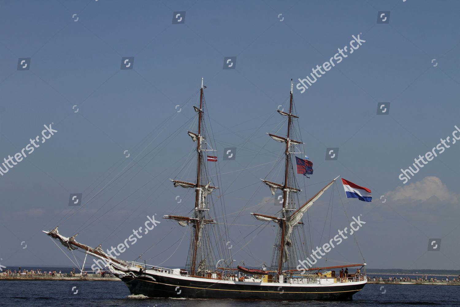 Dutch Brig Tall Ship Morgenster During Editorial Stock Photo Stock