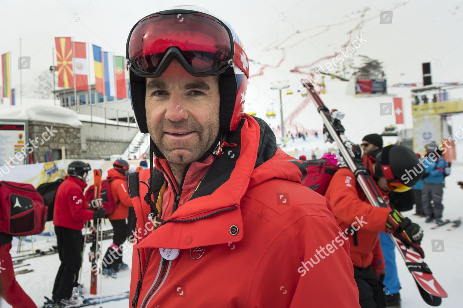 Former Skiracer Didier Defago Switzerland Reacts Editorial Stock Photo ...
