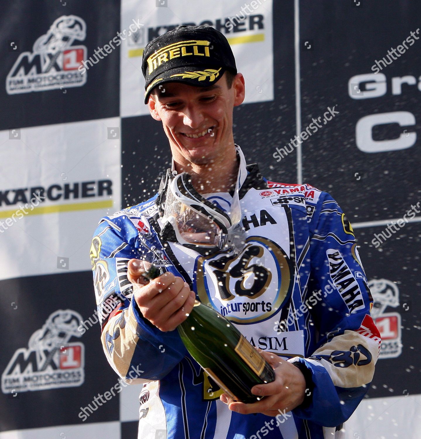 Belgian Stefan Everts Celebrates On Podium Editorial Stock Photo ...