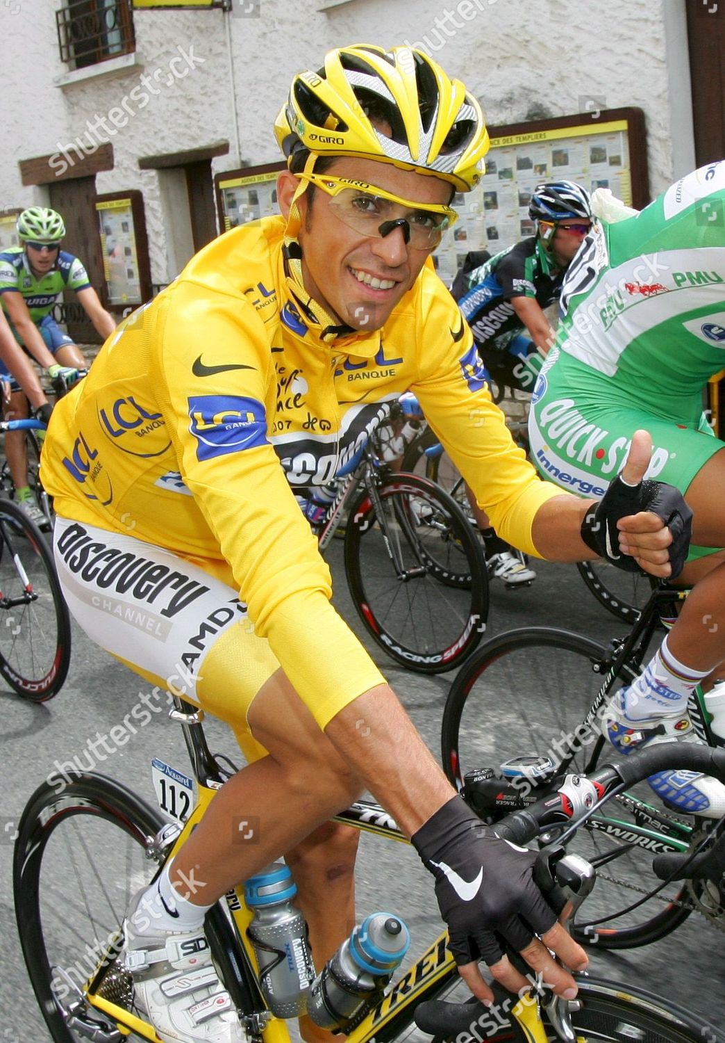 Spaniard Alberto Contador Discovery Channel Team Editorial Stock Photo ...