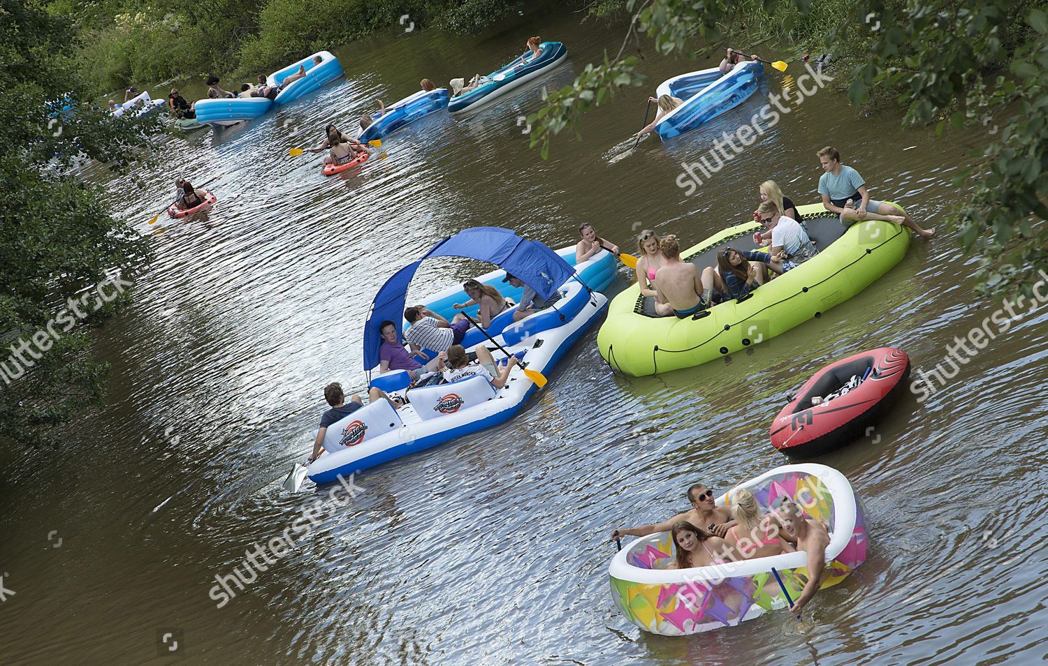 People Take Part Kaljakellunta Beer Floating Editorial Stock Photo - Stock  Image | Shutterstock