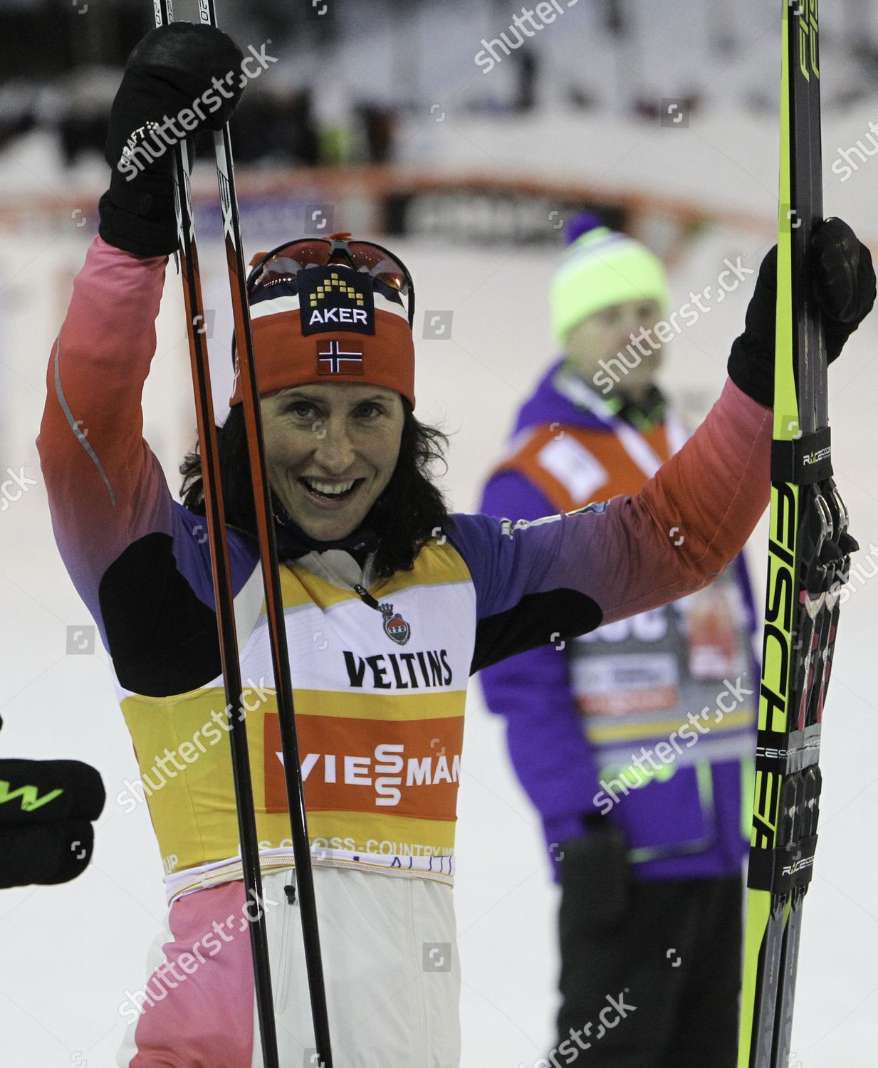 Winner Marit Bjoergen Norway Celebrates After Editorial Stock Photo ...