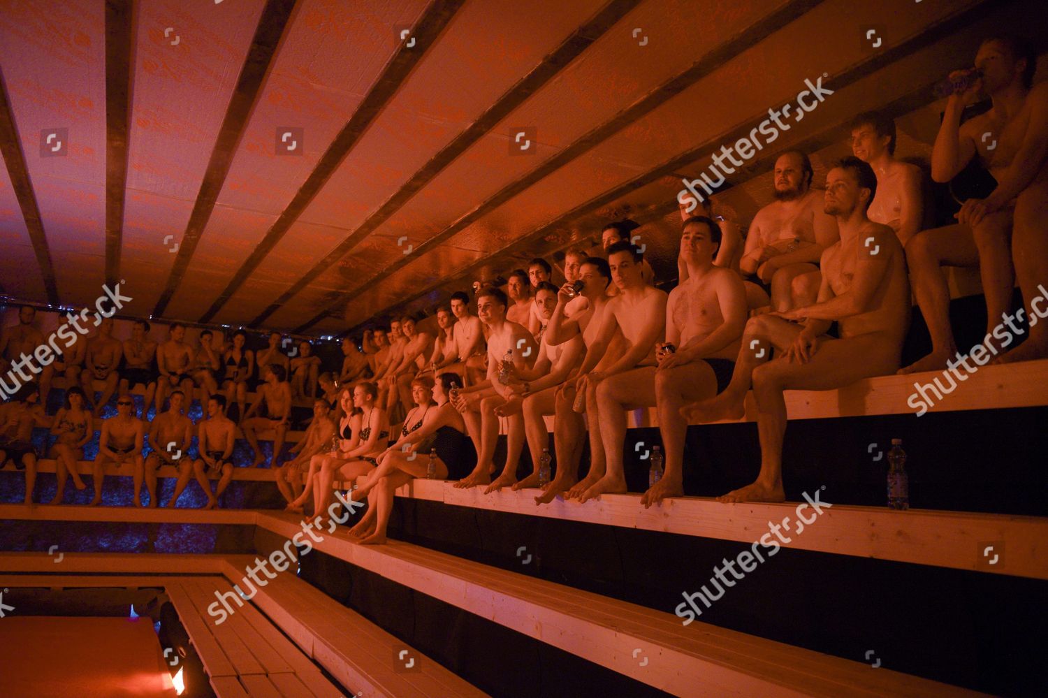 People Sit Huge Sauna Tent Alvar Editorial Stock Photo - Stock Image |  Shutterstock