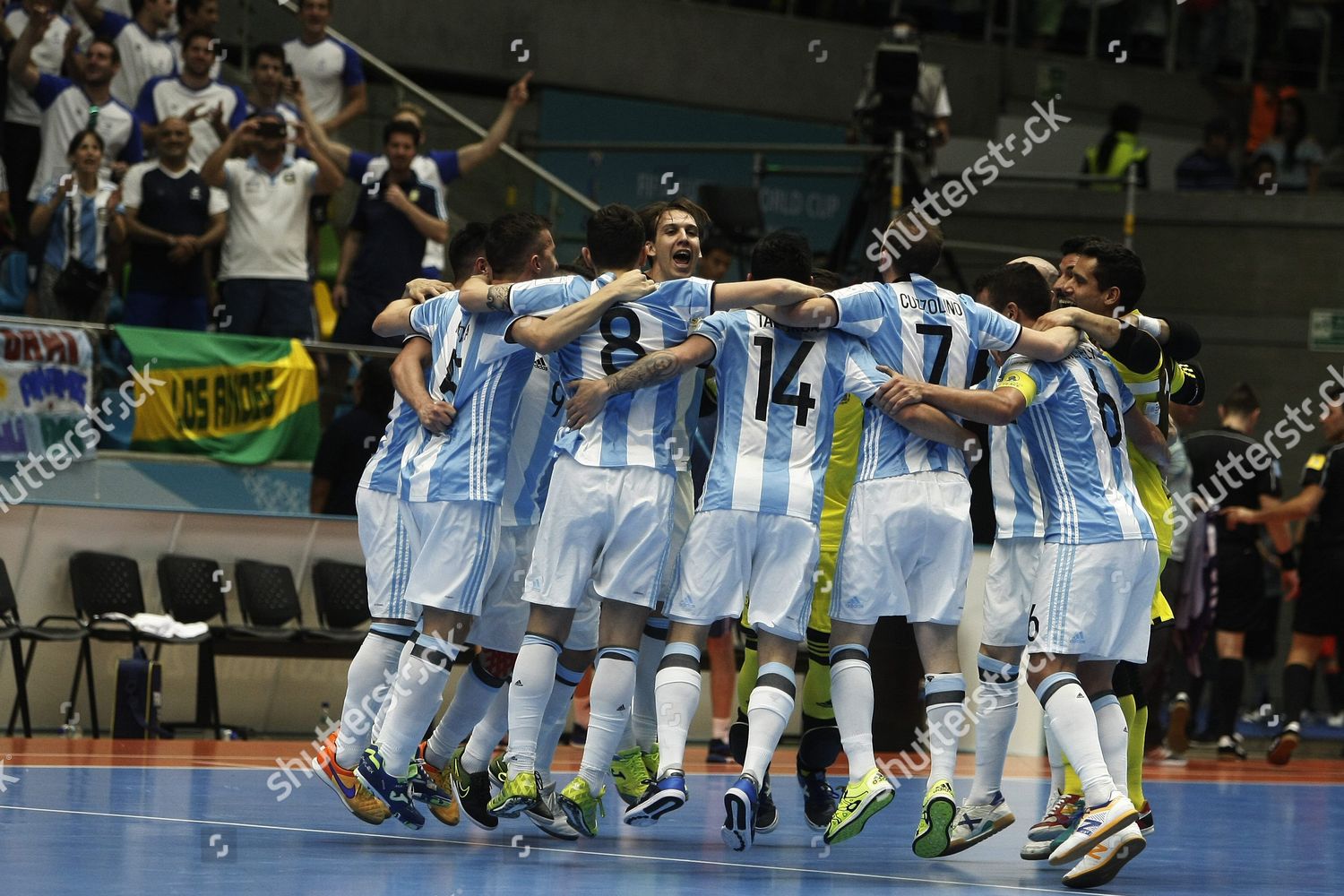 Players Argentina National Team Celebrate During Futsal Editorial Stock Photo Stock Image Shutterstock