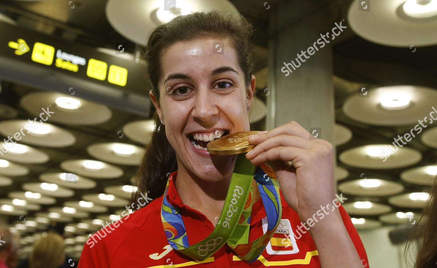 Spanish Athlete Gold Medal Badminton Winner Carolina Editorial Stock Photo Stock Image Shutterstock