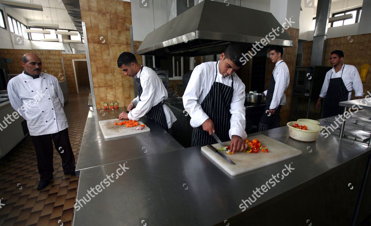 Palestinian Chef Rami Mansur Watches His Editorial Stock Photo - Stock ...