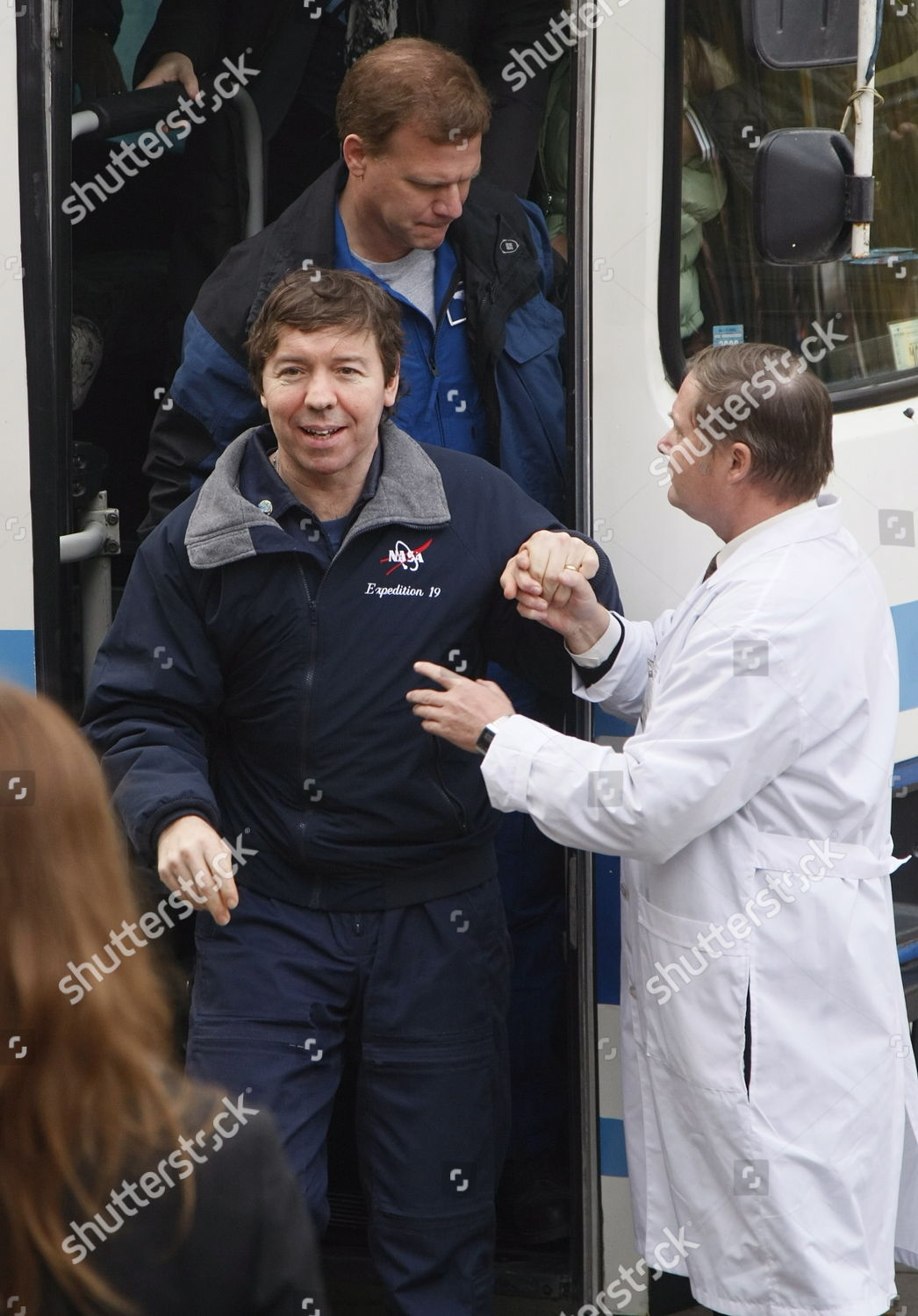 Nasa Astronaut Michael Barratt Welcomed By Editorial Stock Photo ...