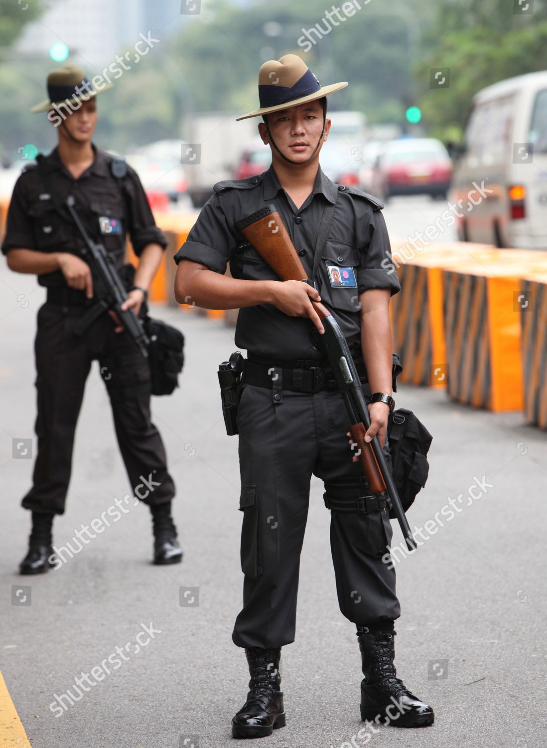 Gurkha Soldiers Elite Unit Singapore Police Editorial Stock Photo ...