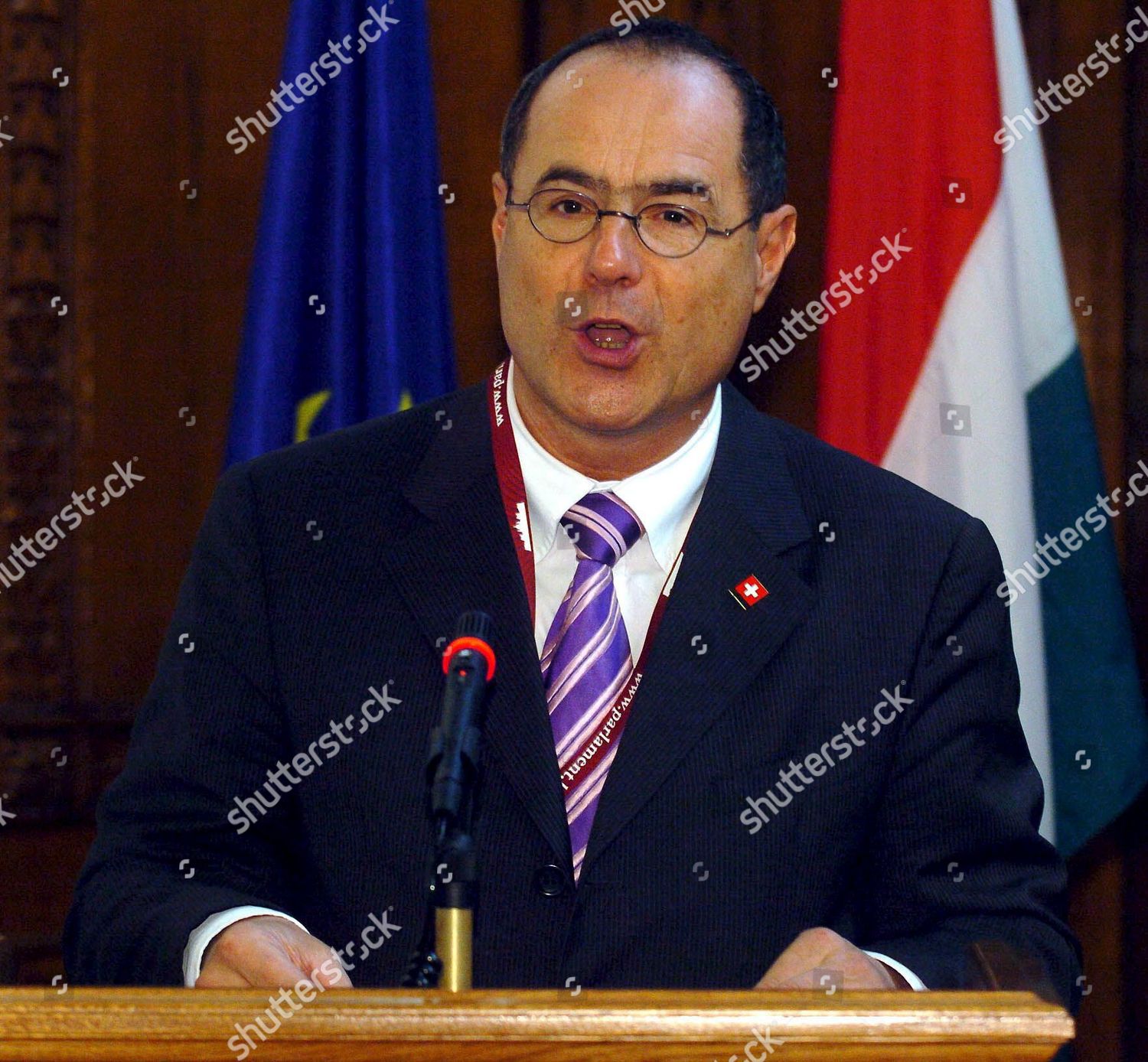 Speaker Swiss Parliament Claude Janiak Addresses Editorial Stock Photo