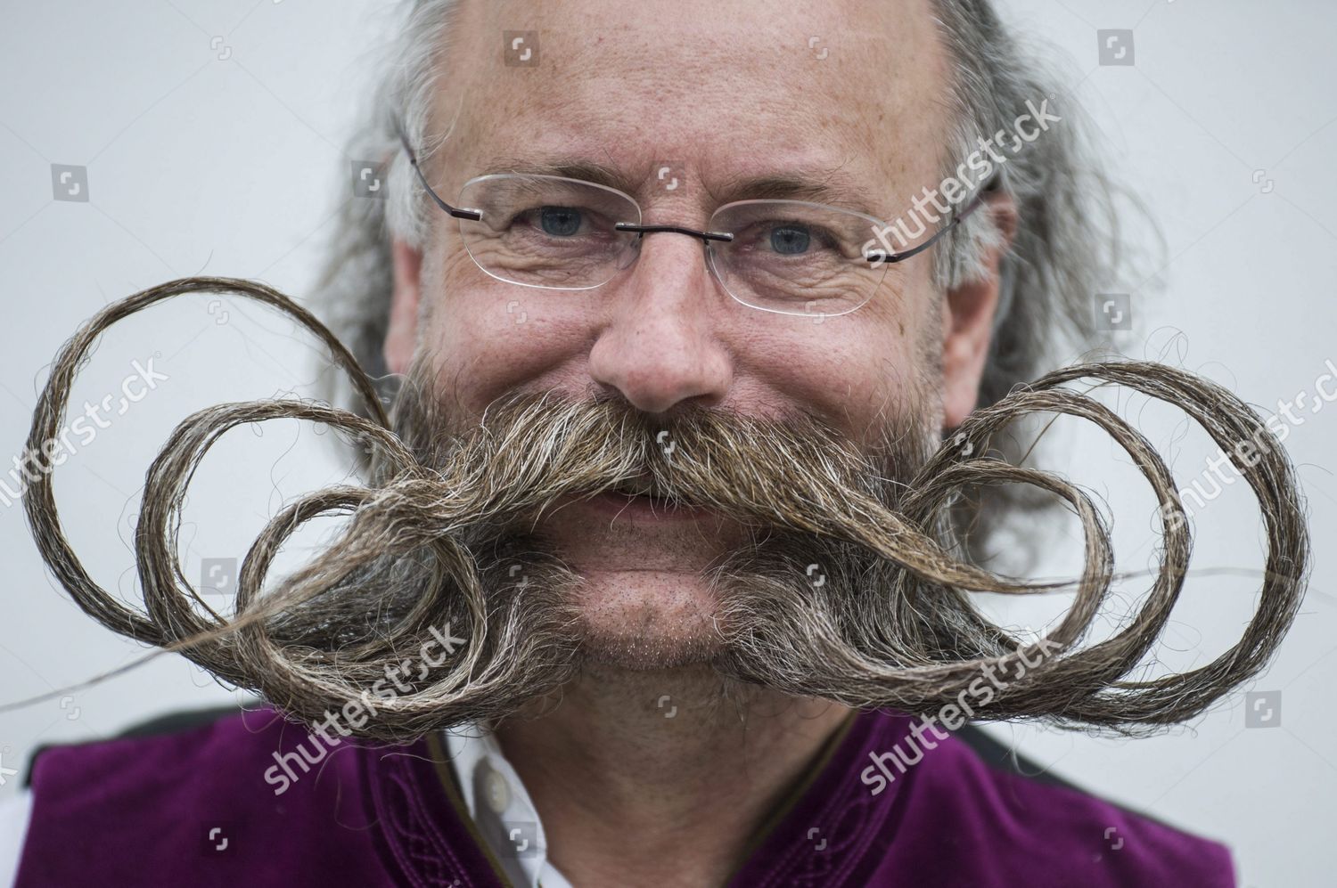 Juergen Burkhardt Germany Shows His Moustache Editorial Stock Photo - Stock  Image | Shutterstock