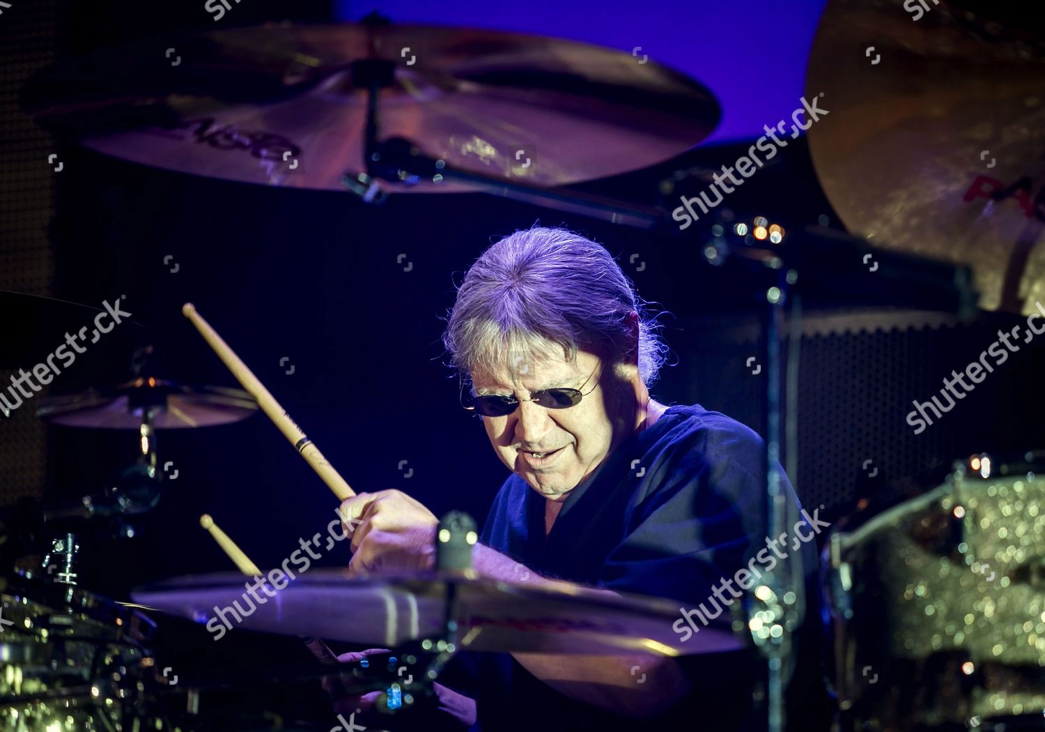 British Drummer Ian Paice Performs During Editorial Stock Photo - Stock ...