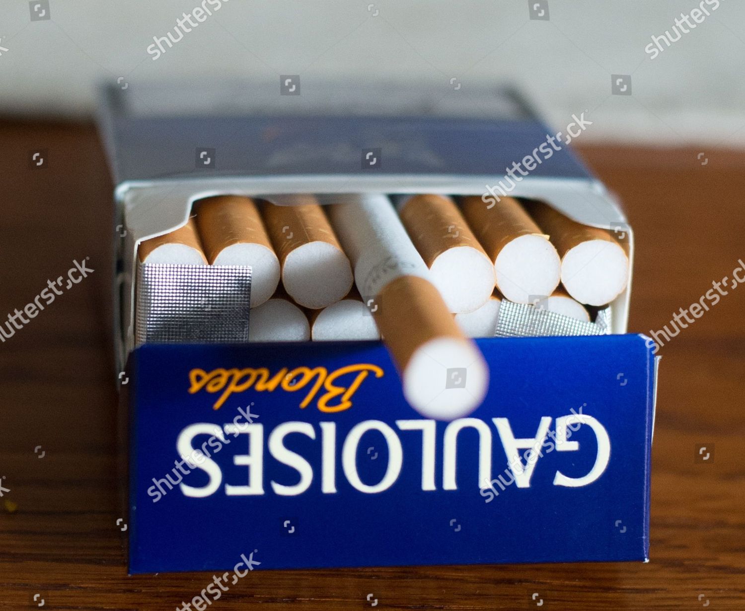 Pack Gauloises Cigarettes Pictured Lodz Poland Editorial Stock Photo ...