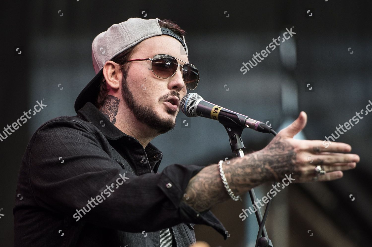 British Singer James Arthur Performs During Editorial Stock Photo