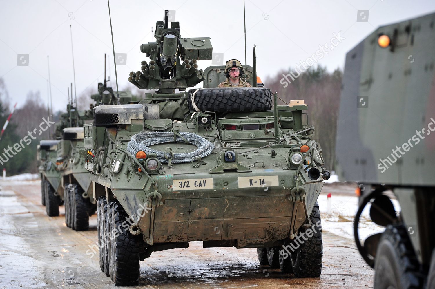 Us Armored Fighting Vehicles Iav Stryker Editorial Stock Photo - Stock ...