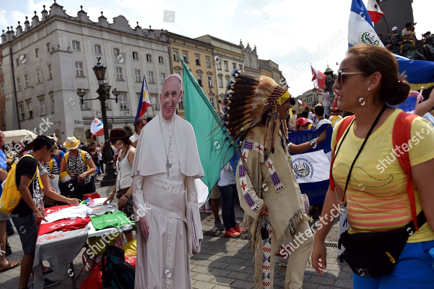 Large Cardboard Cutout Pope Francis Seen Editorial Stock Photo - Stock ...