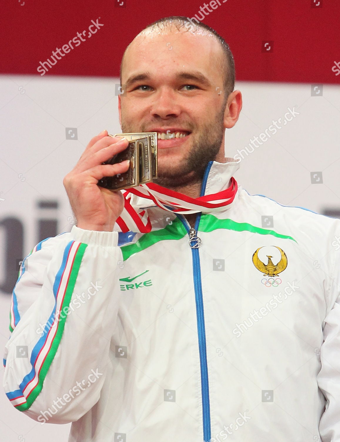 Ruslan Nurudinov Uzbekistan Celebrates On Podium Editorial Stock Photo