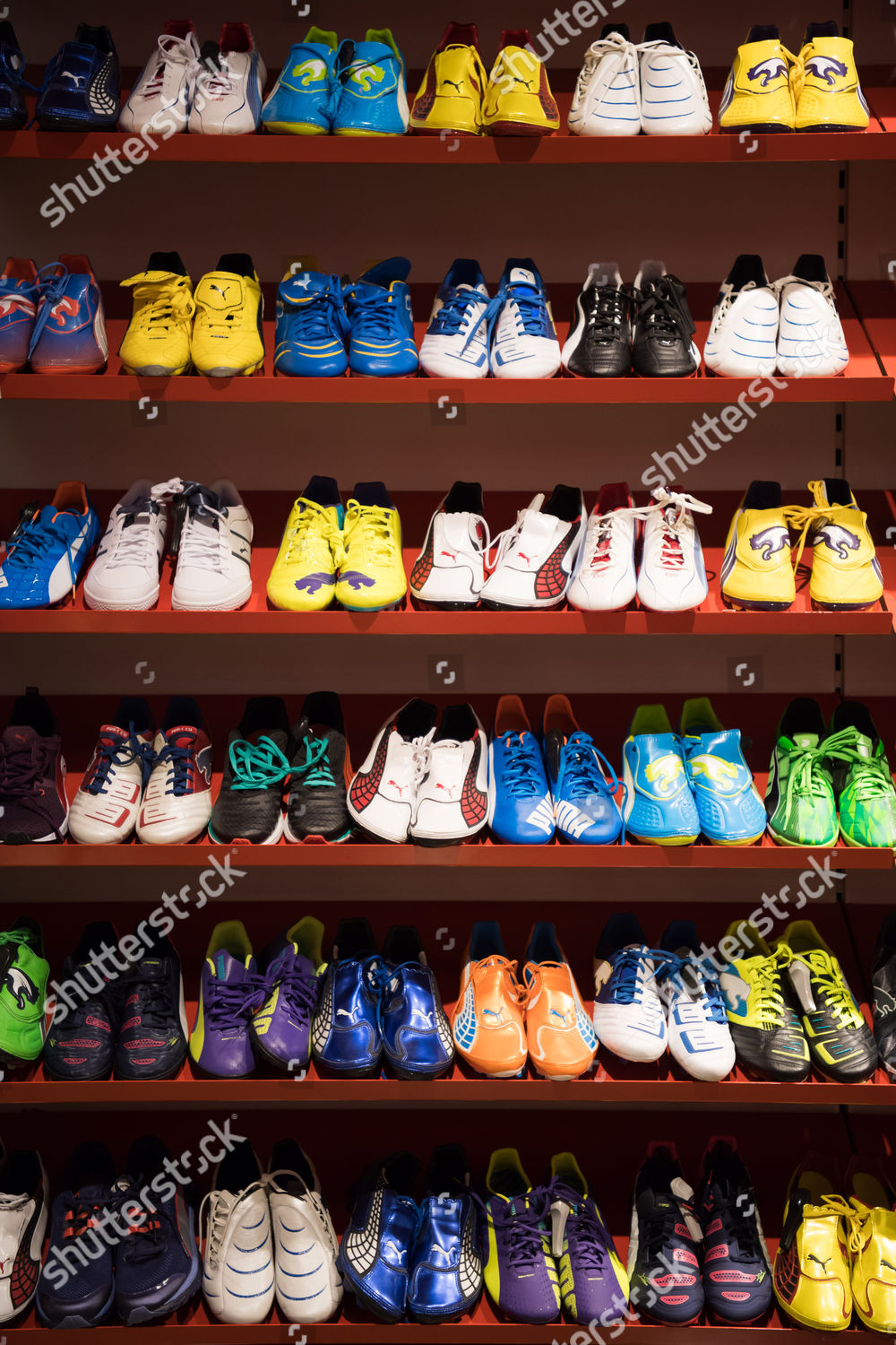 Soccer Shoes On Display Puma Store Editorial Stock Photo - Stock Image ...