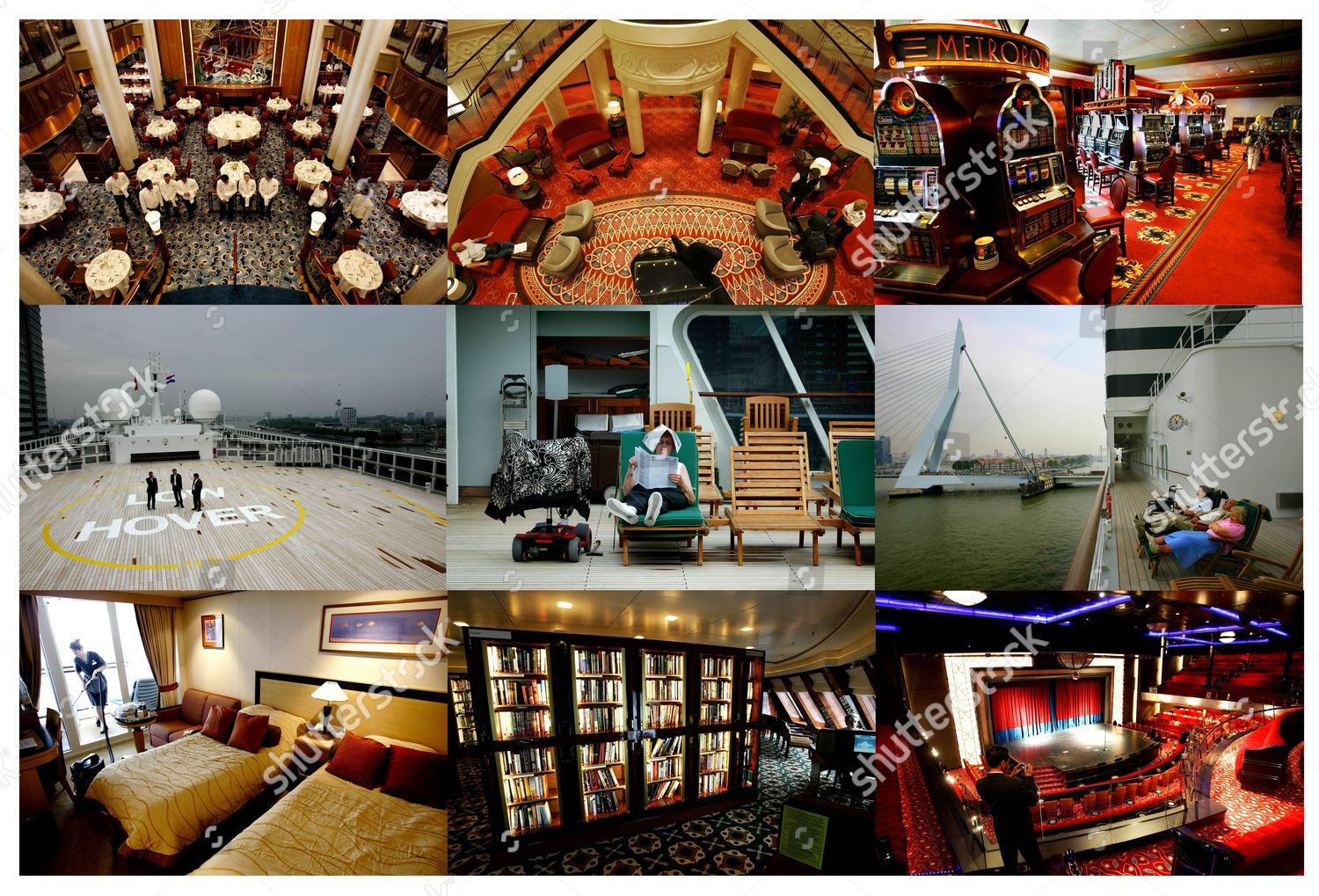 Combo Interior Schip Queen Mary 2 Worlds Editorial Stock