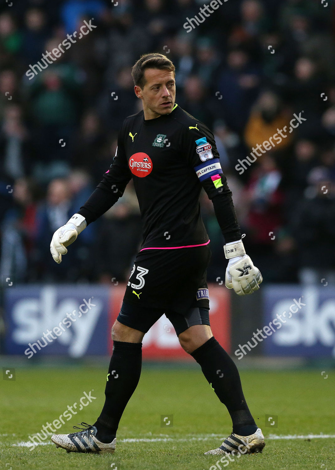 Luke Mccormick Goalkeeper Captain Plymouth Argyle Editorial Stock Photo ...