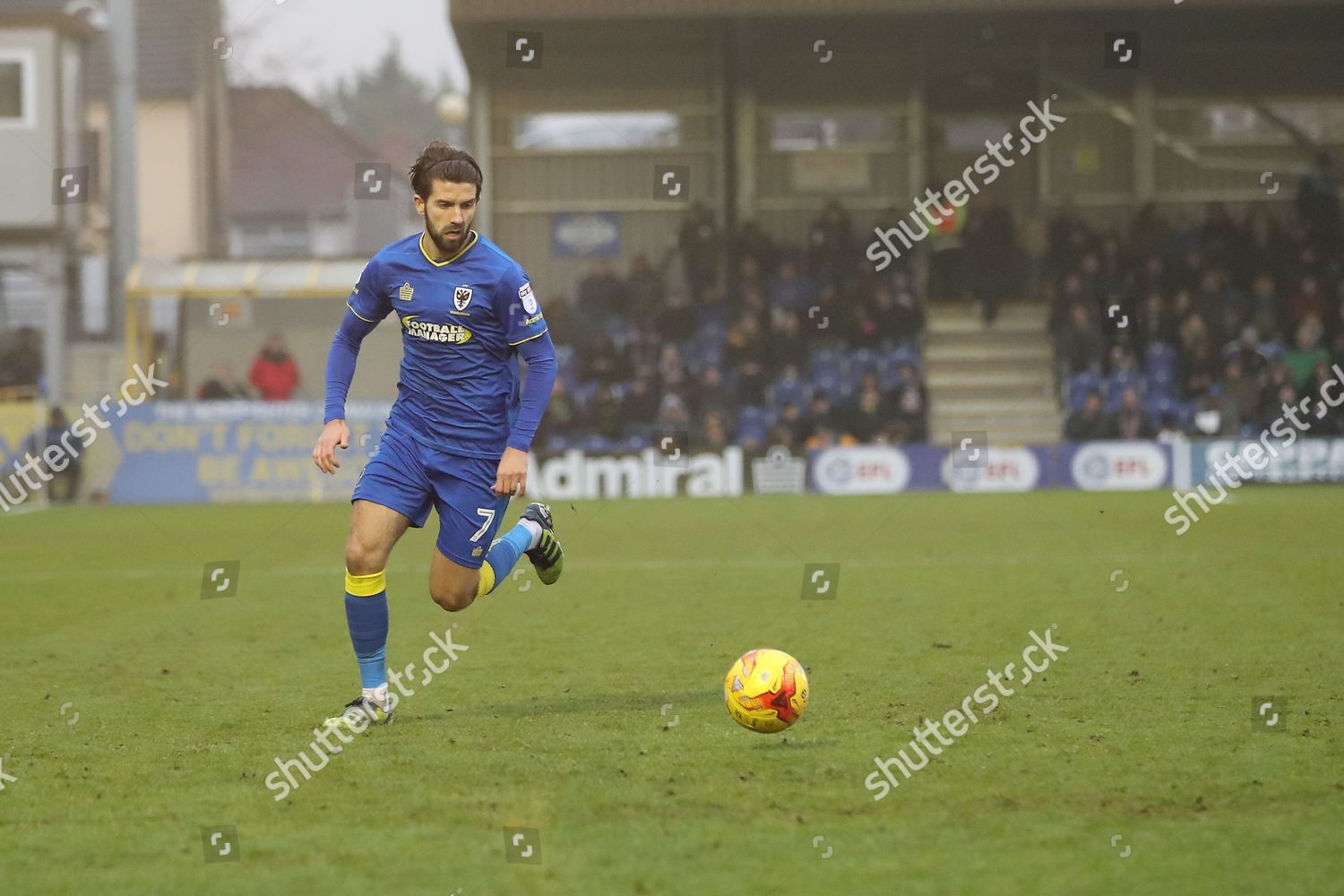 AFC WIMBLEDON DEFENDER 7 Editorial Stock Photo Stock
