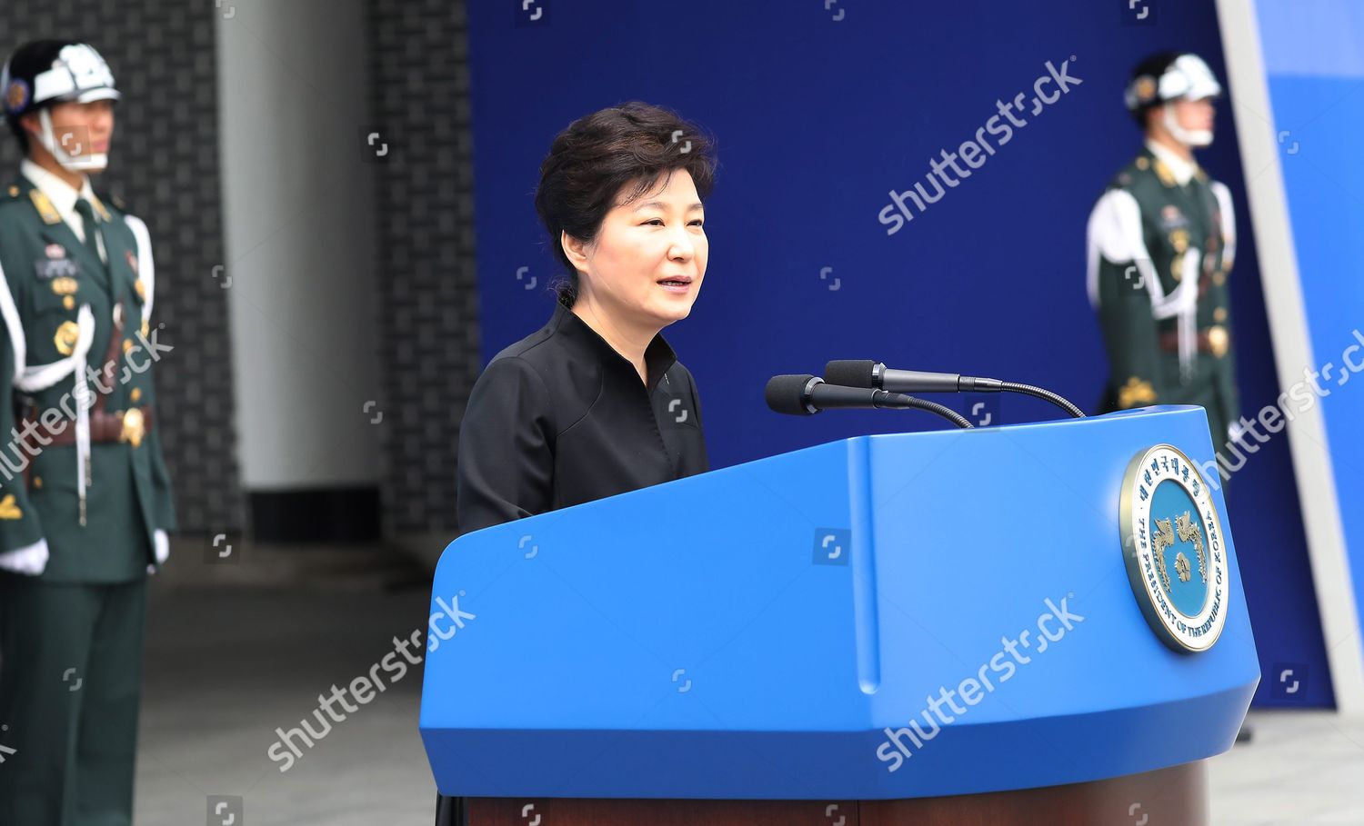 South Korean President Park Geunhye Delivers Editorial Stock Photo ...