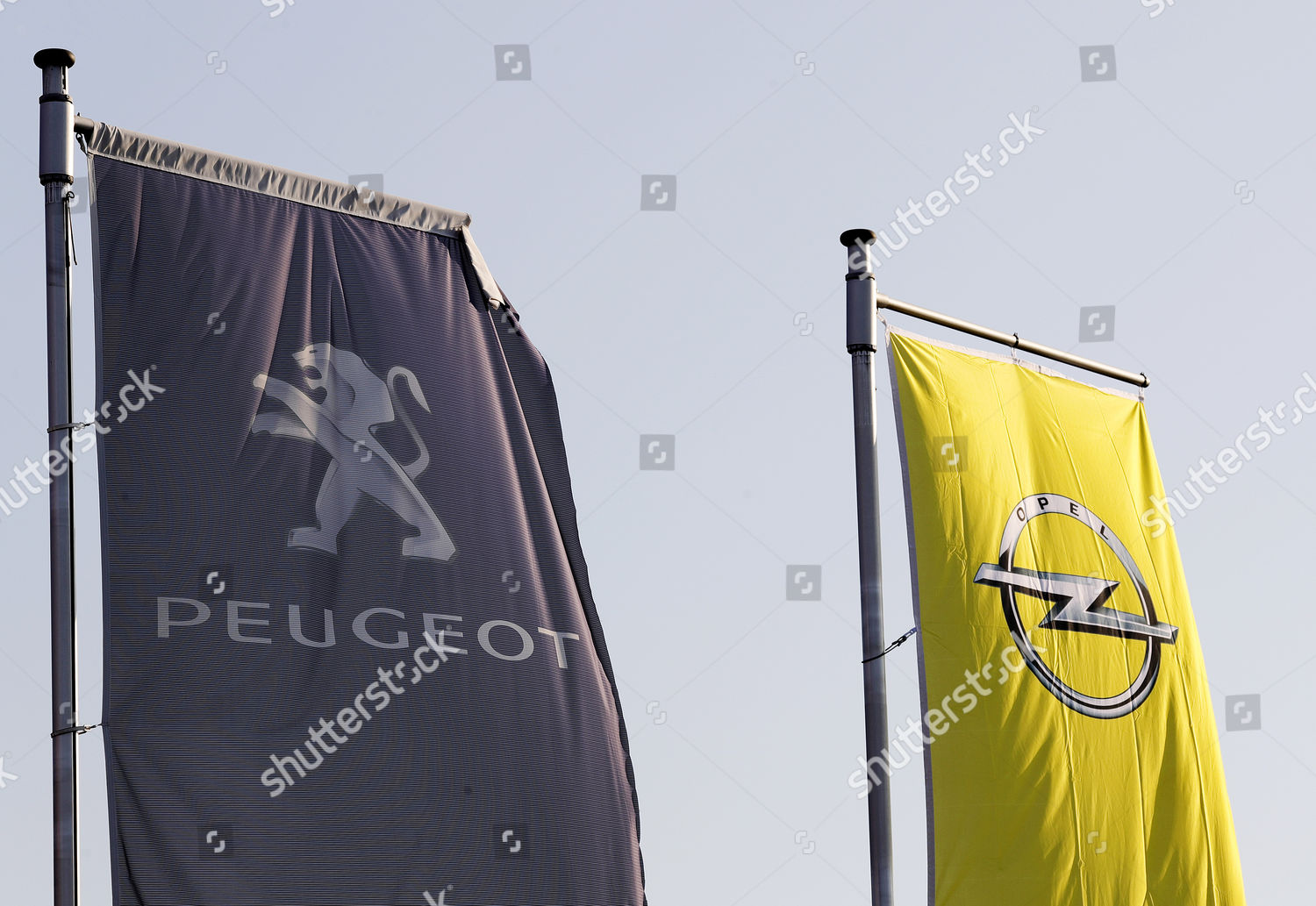 Flags Logo Opel Peugeot Fly Car Dealer Editorial Stock Photo Stock Image Shutterstock