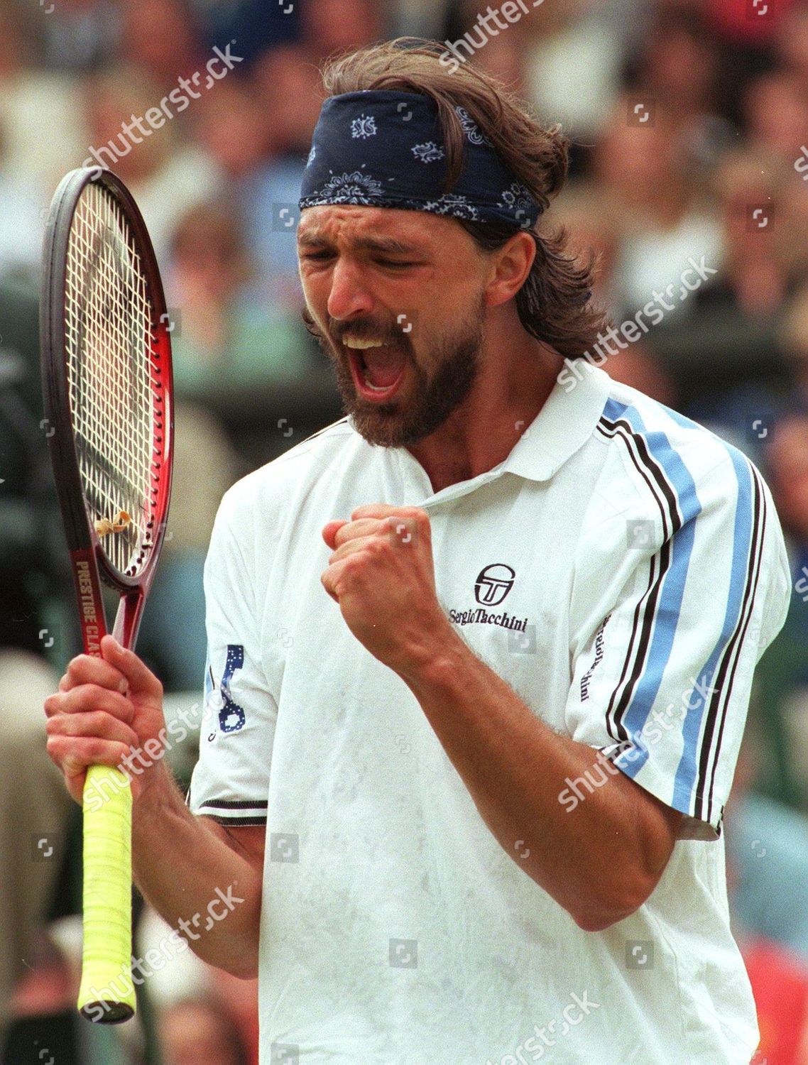 Wimbledon United Kingdom Croatias Goran Ivanisevic Celebrates Editorial Stock Photo Stock Image Shutterstock