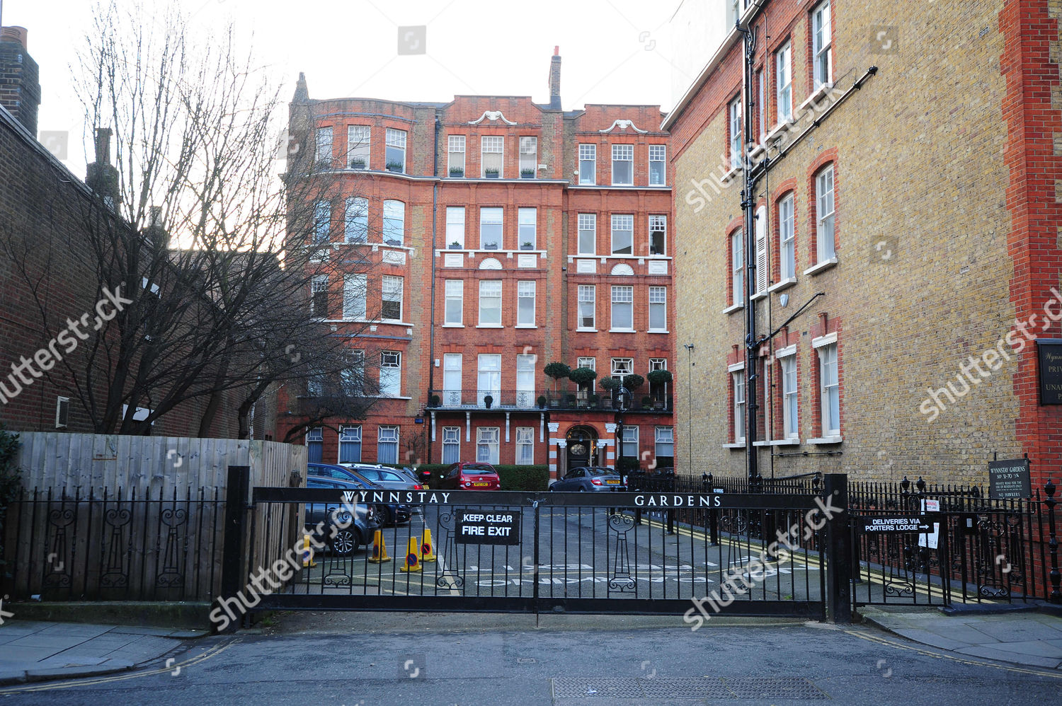 Wynnstay Gardens Allen St London W8 Homes Editorial Stock Photo