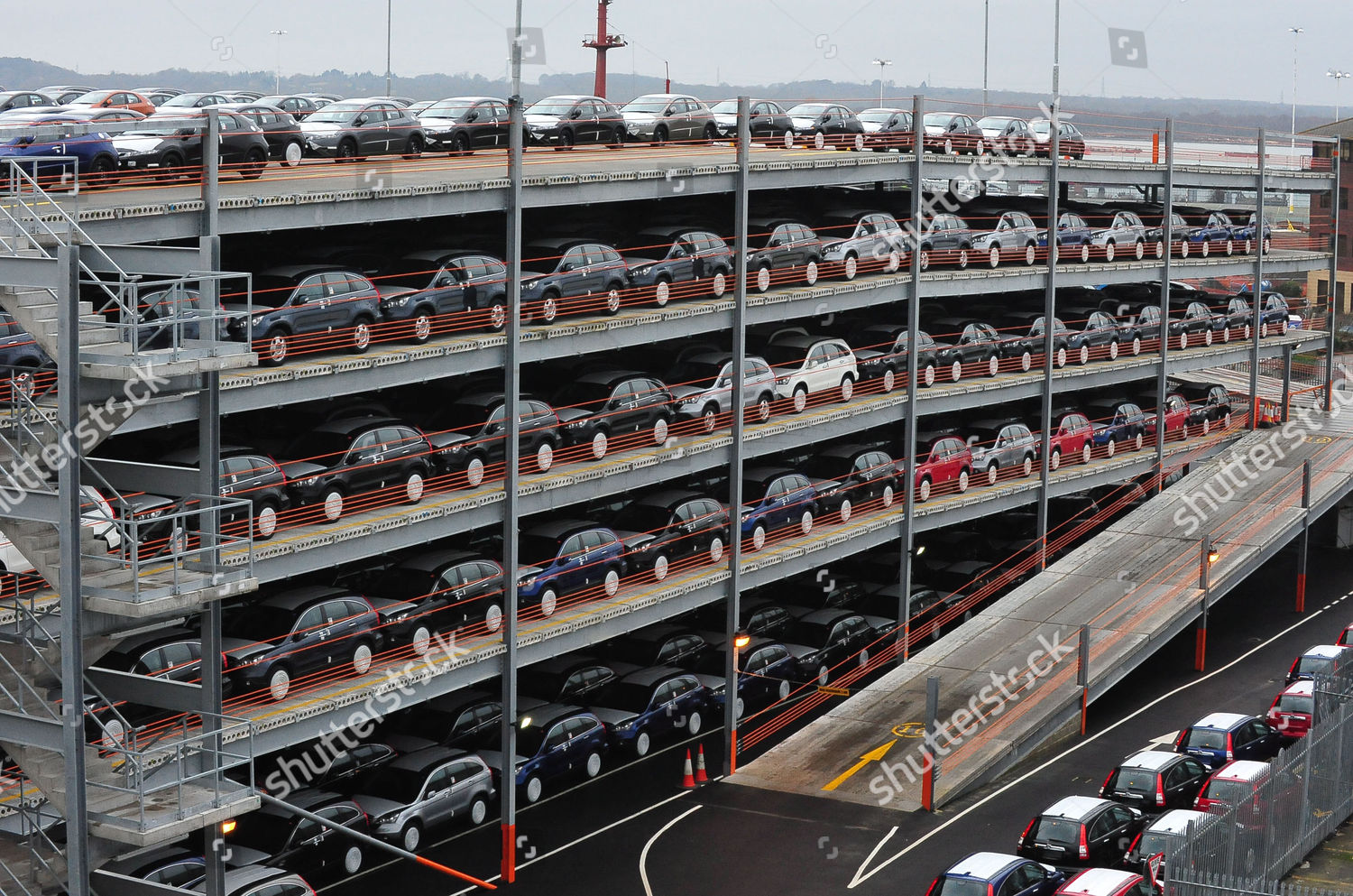 Stockpile Honda Cars Multistorey Carpark Southampton Docks