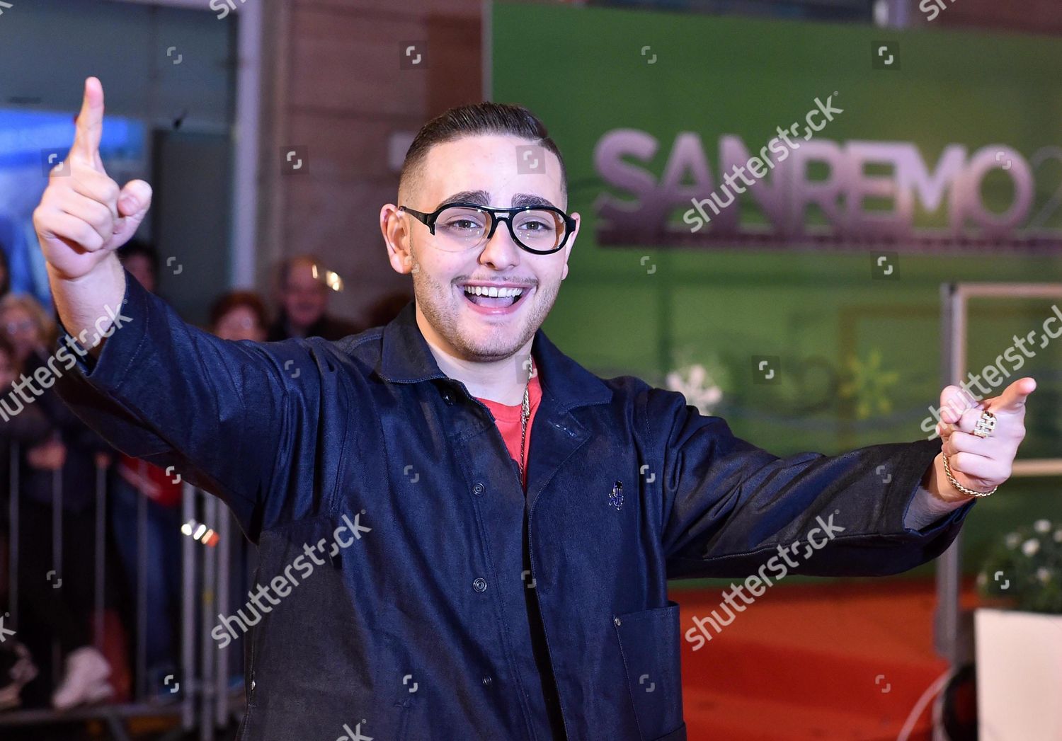 Italian Singer Rocco Hunt Arrives On Editorial Stock Photo - Stock ...