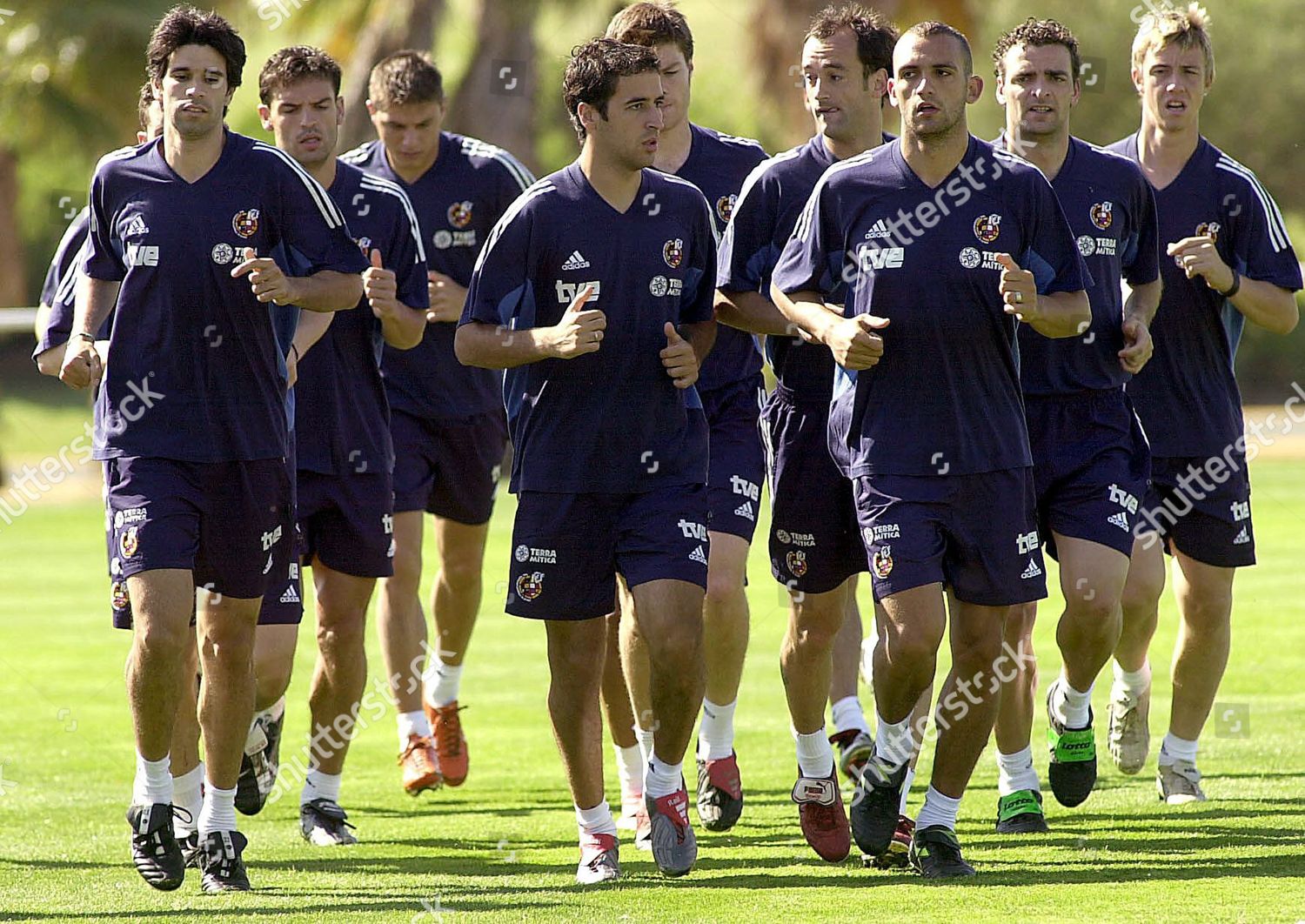 Spains National Soccer Team Players Left Editorial Stock Photo - Stock